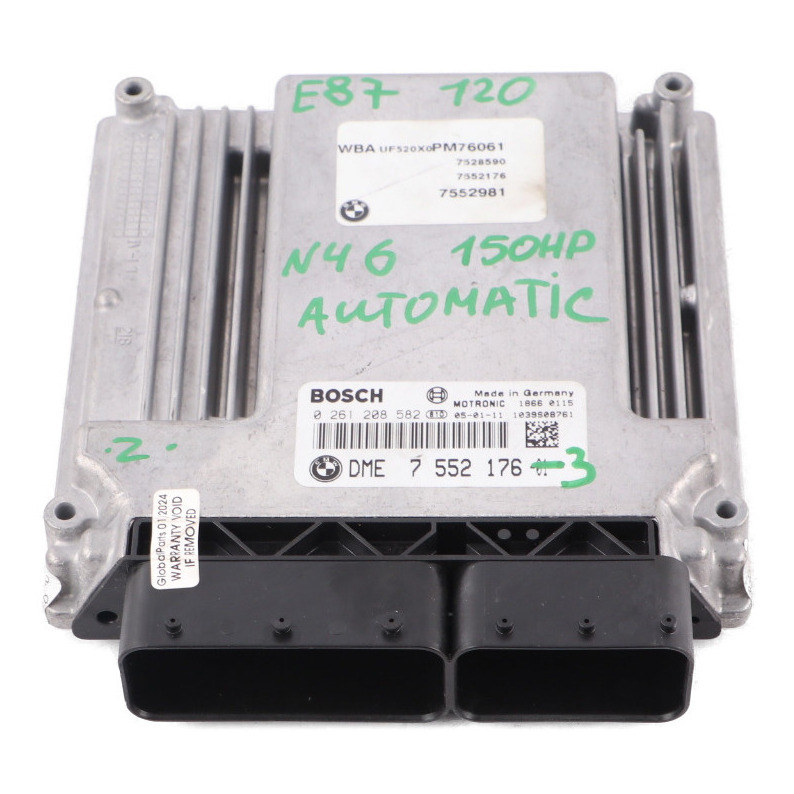 BMW E87 E90 120i 320i N46 150HP ECU Motor steuergerät DME 7552176 Automatik