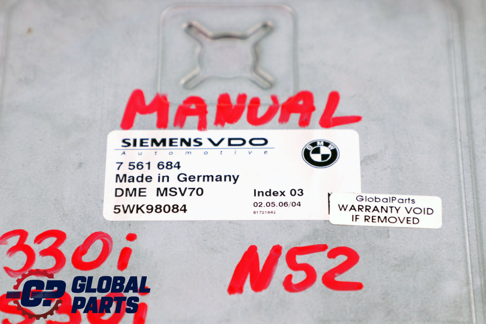 BMW 3 5 er E60 E90 DME Benzin N52 Motorsteuergerät ECU 7561684 Schaltgetriebe