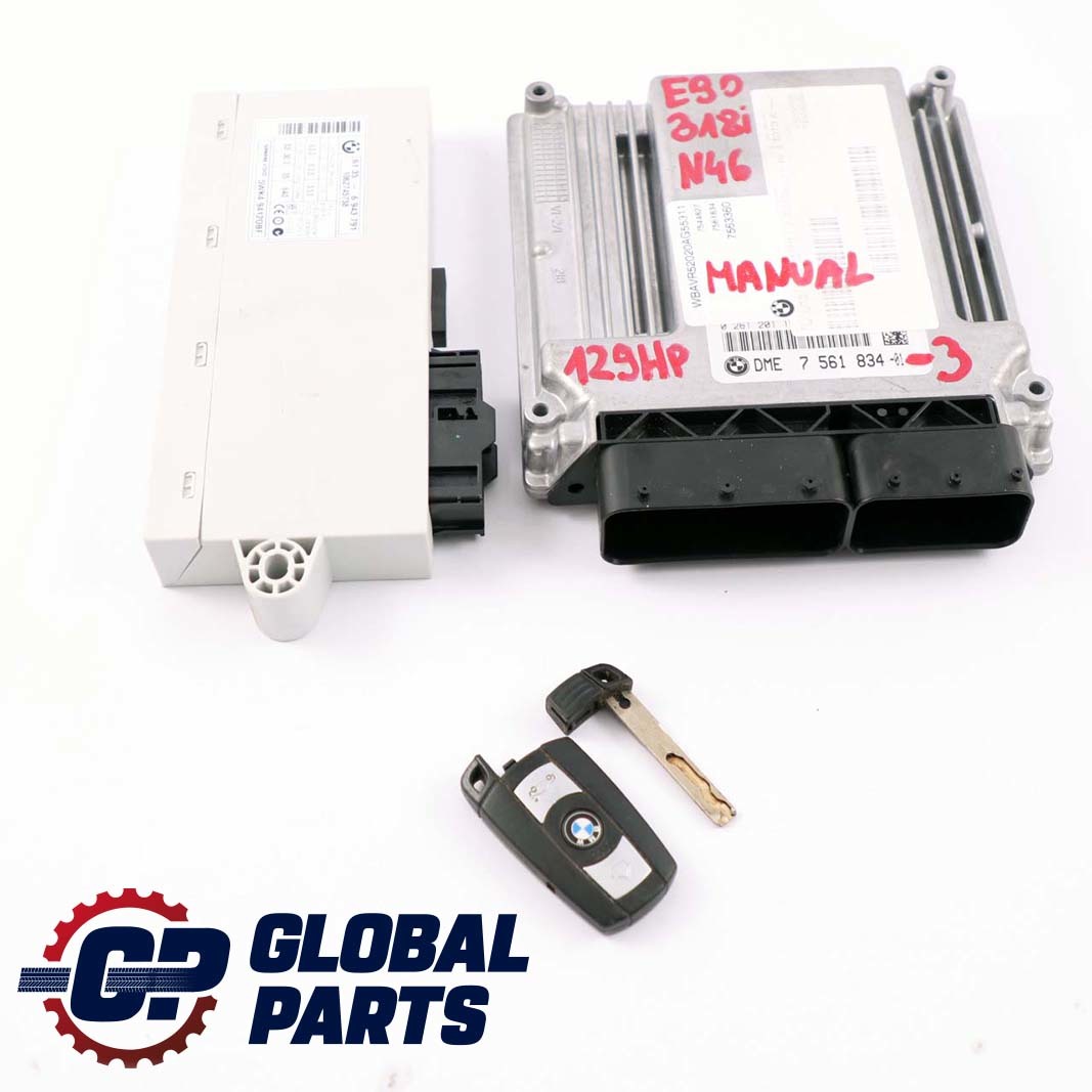 BMW 1 3 er E87 E90 118i 318i N46 129HP ECU KIT DME CAS2 Schlüssel Schaltgetrie