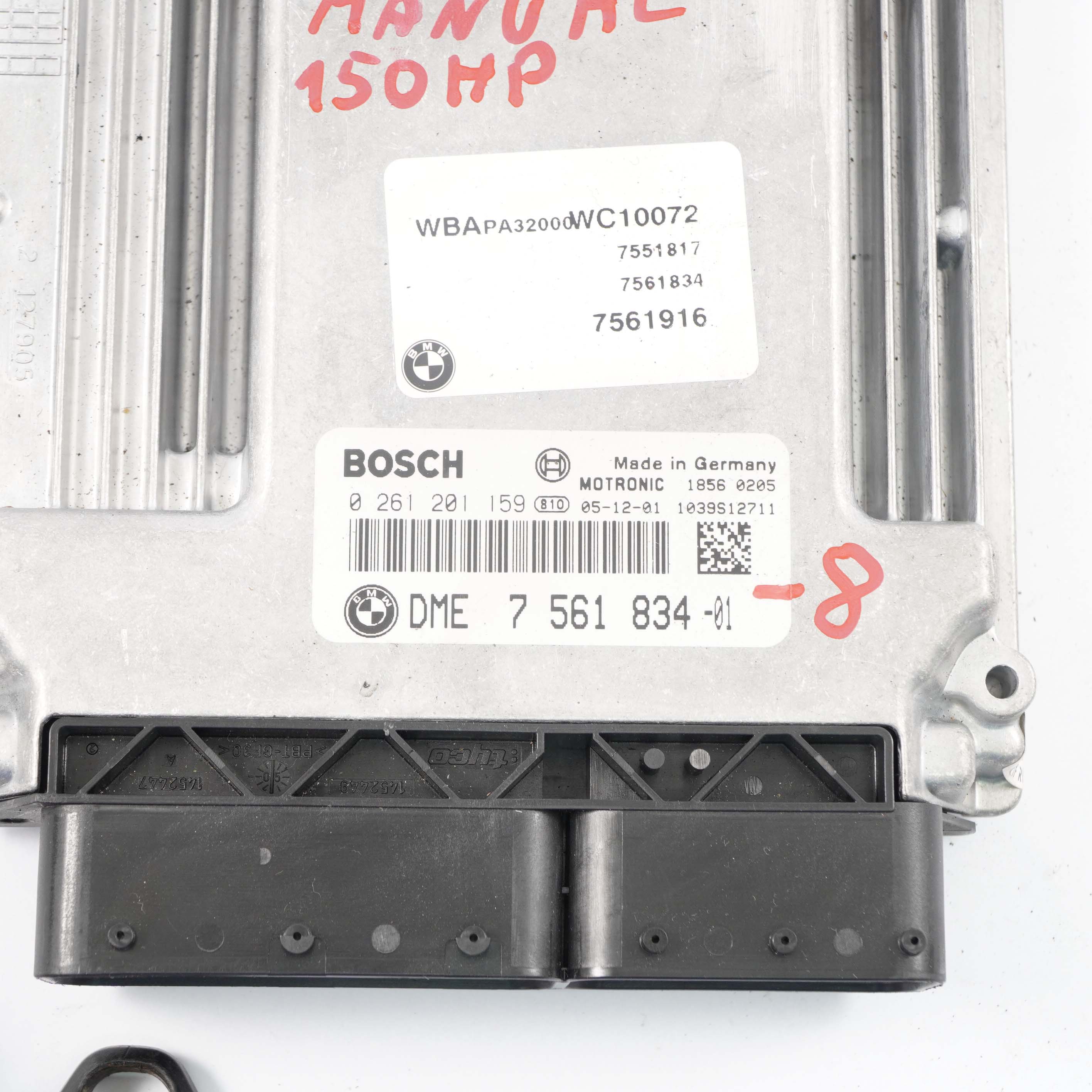 BMW X3 E83 2.0i N46 Benzin ECU Kit Steuergerät DME 7561834 + EWS + Schlüssel