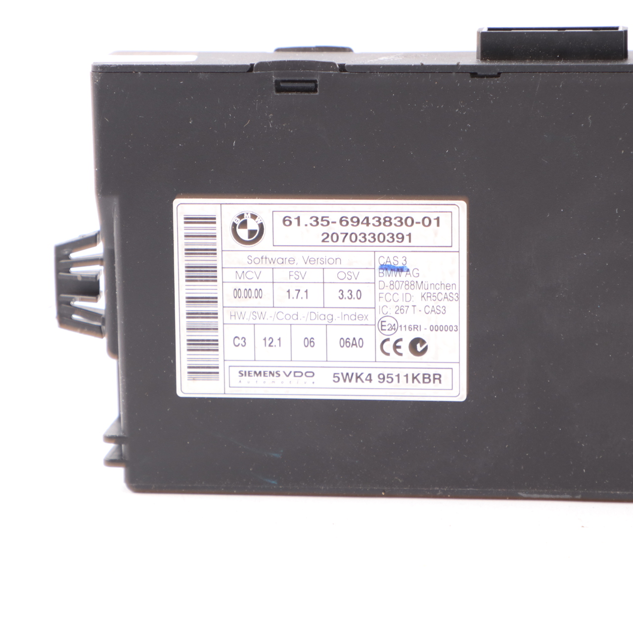 BMW E87 E90 E91 118i 318i N46 129HP ECU Kit DME 7565300 CAS3 Schlüssel Automatik