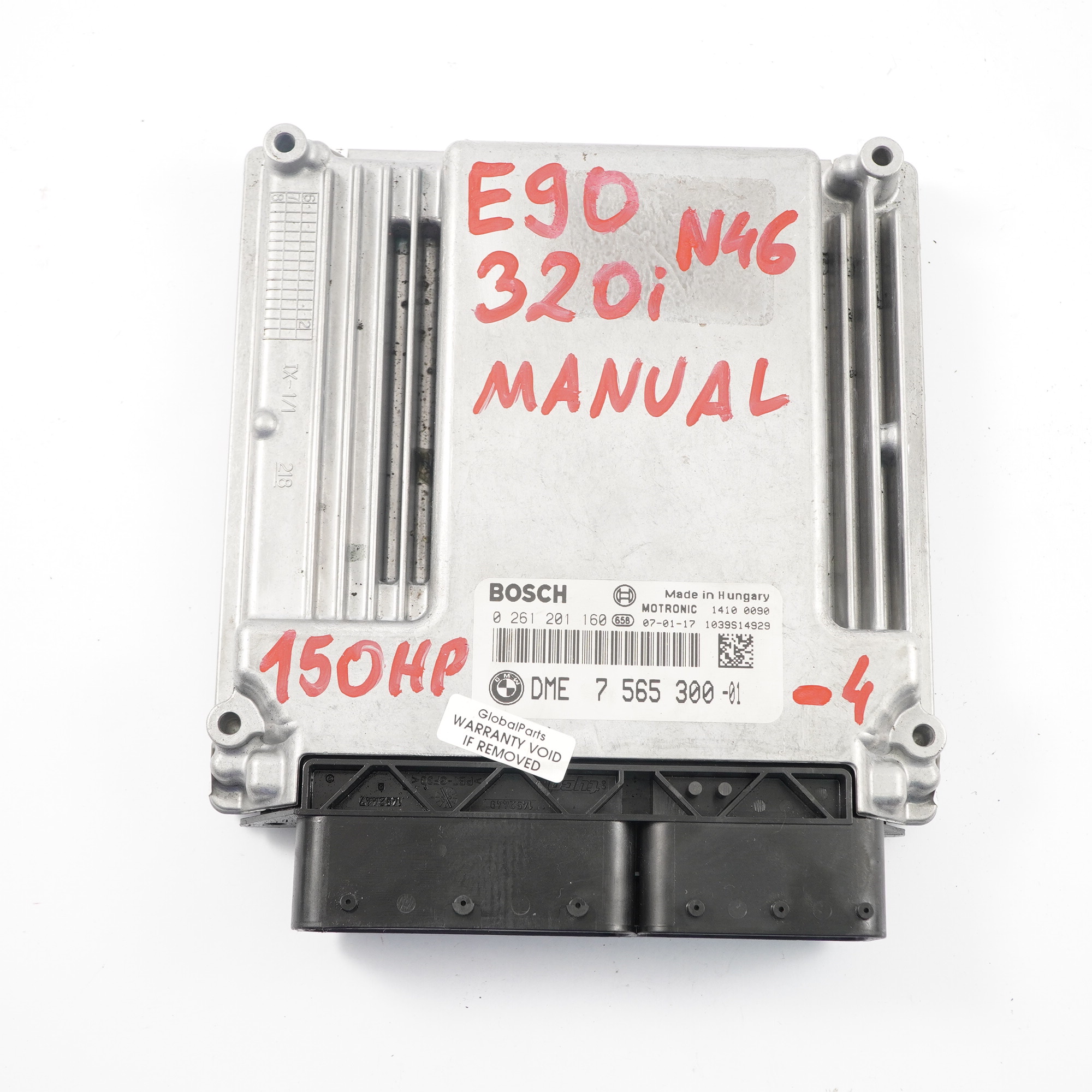 BMW E87 E90 N46 120i 320i 150HP Steuergerät ECU DME 7565300 Schaltgetriebe