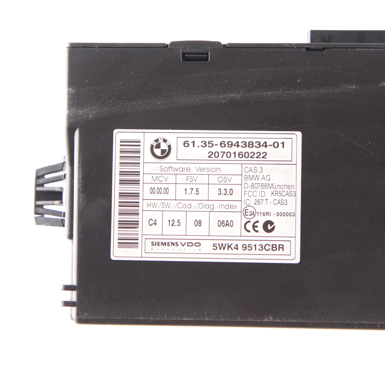 BMW E87 LCI E90 E91 120i 320i N43 170PS ECU KIT DME 7575665 CAS3 Schlüssel