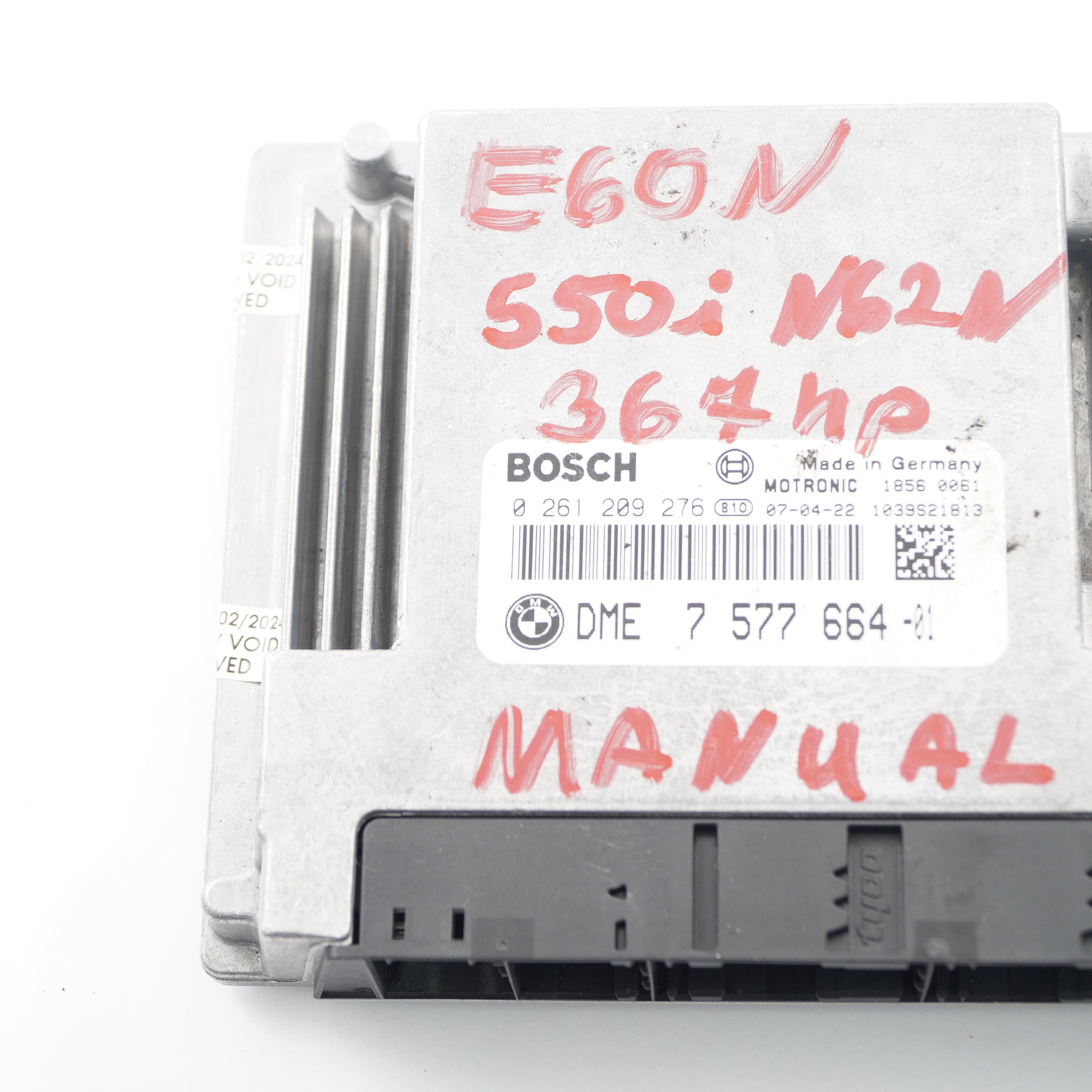 BMW E60 E61 LCI 550i N62N 367PS Motor einheit Modul ECU DME 7577664 Handbuch