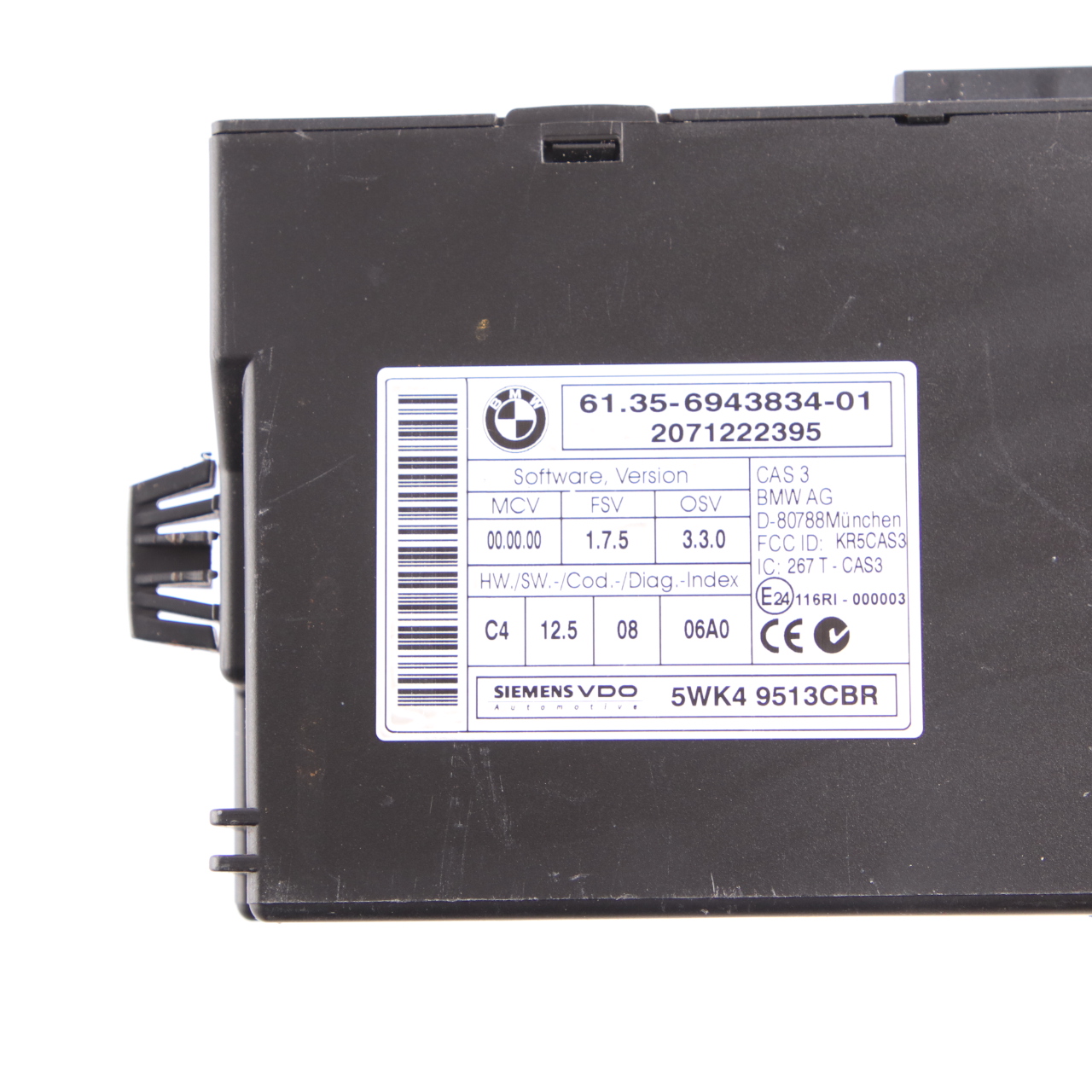 BMW E87 LCI E90 120i 320i N43 170HP ECU Kit Motor DME CAS3 Schlüssel Handbuch