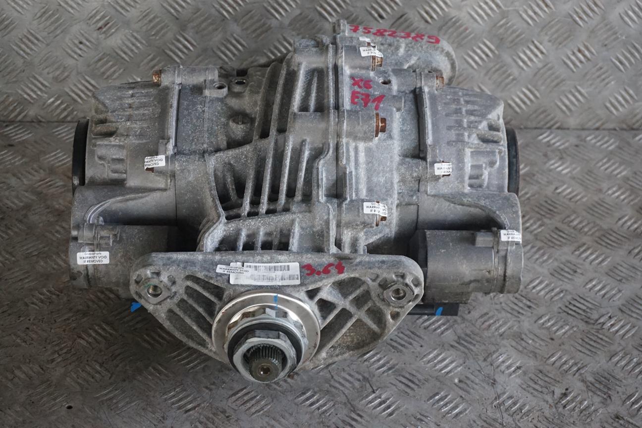 BMW X6 E71 Rear Axle Differential Diff  QMV 3,64 Ratio 7586025 WARRANTY