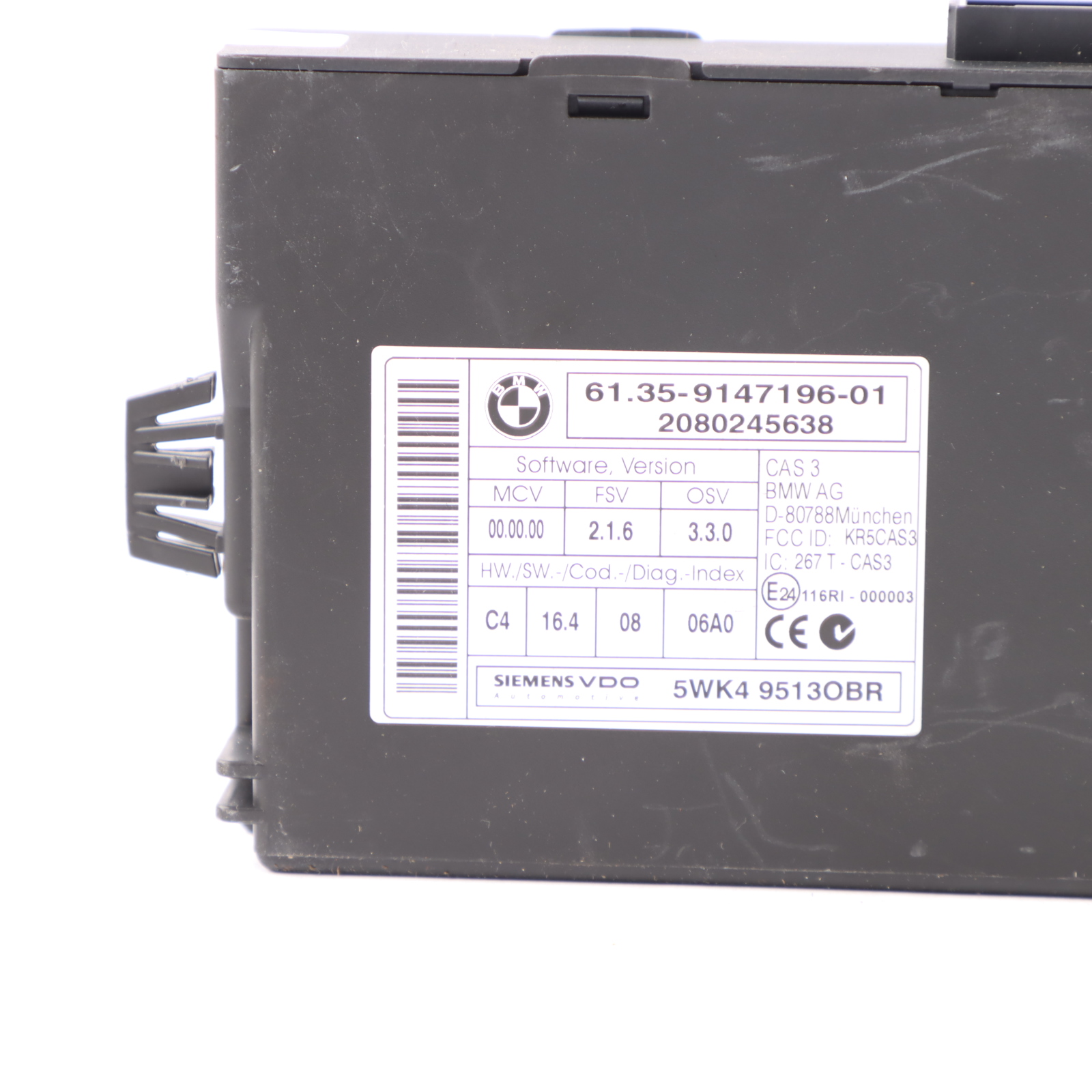 BMW E87 LCI E90 E91 120i 320i N43 170HP ECU Kit DME 7583225 CAS3 Schlüssel