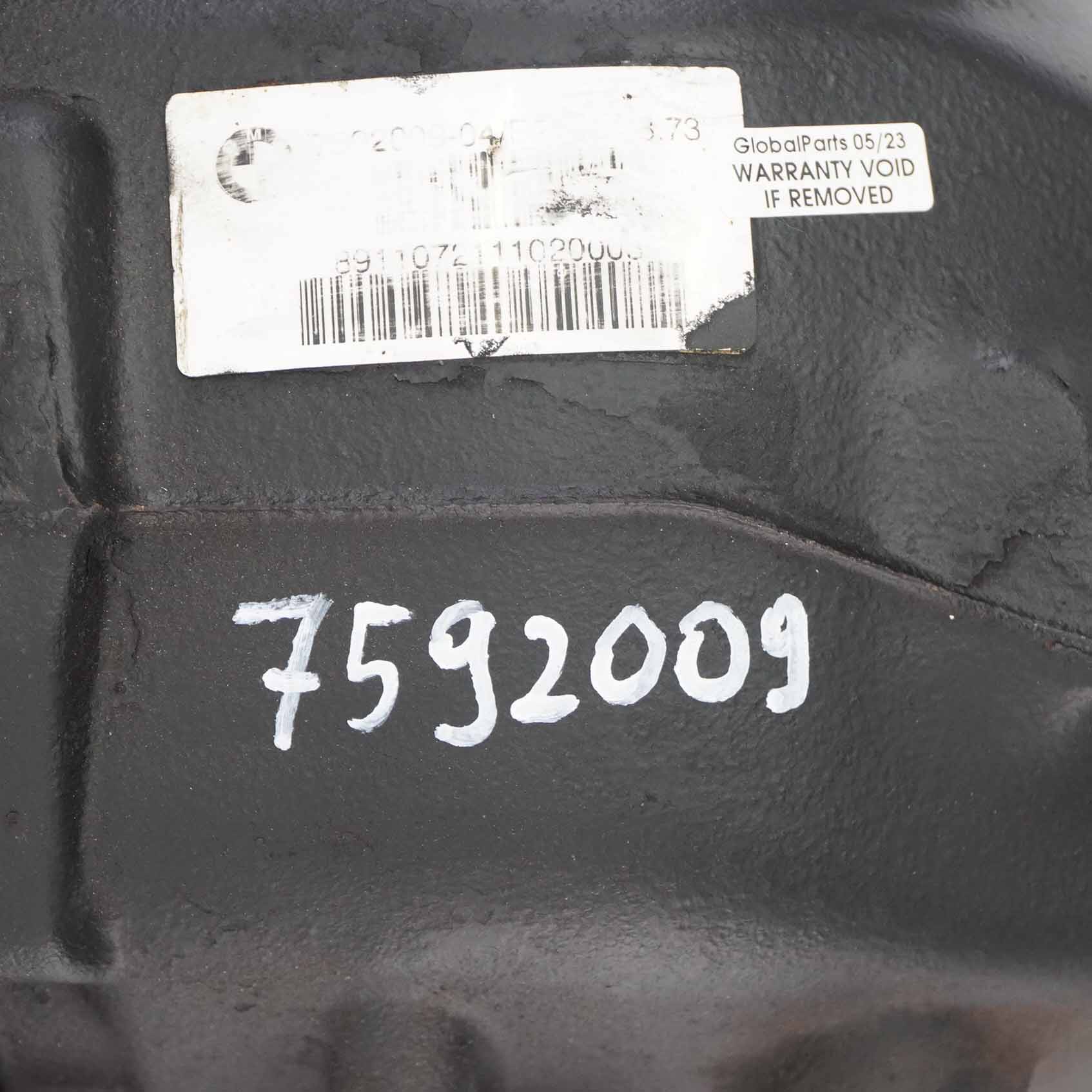 BMW X3 F25 X4 F26 Rear Differential Diff Axle 3,73 Ratio 7592009 Manual WARRANTY