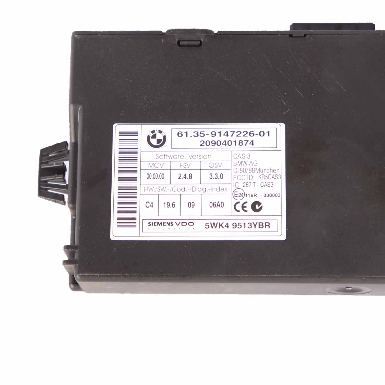 BMW E81 E87 LCI N43 116i 1.6 122PS ECU Steuergerät Kit DME 7595179 CAS3 Schlüsse