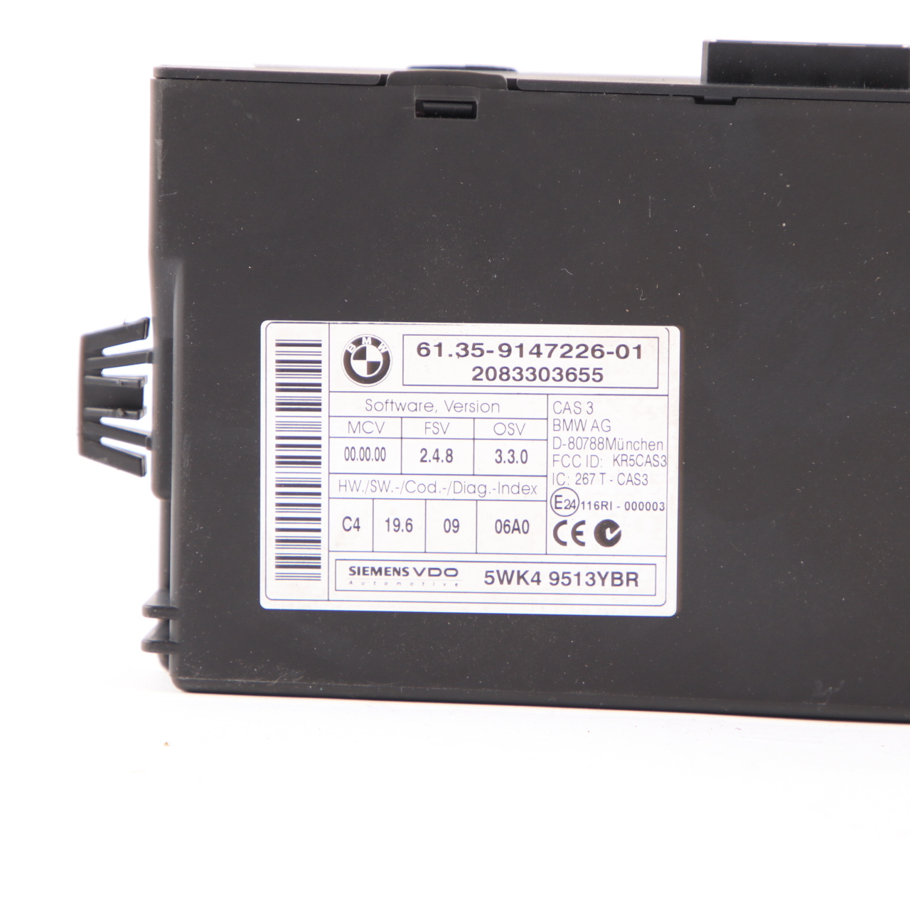 BMW E87 LCI E90 N43 118i 318i ECU Steuergerät Kit DME 7595179 CAS3 Schlüssel