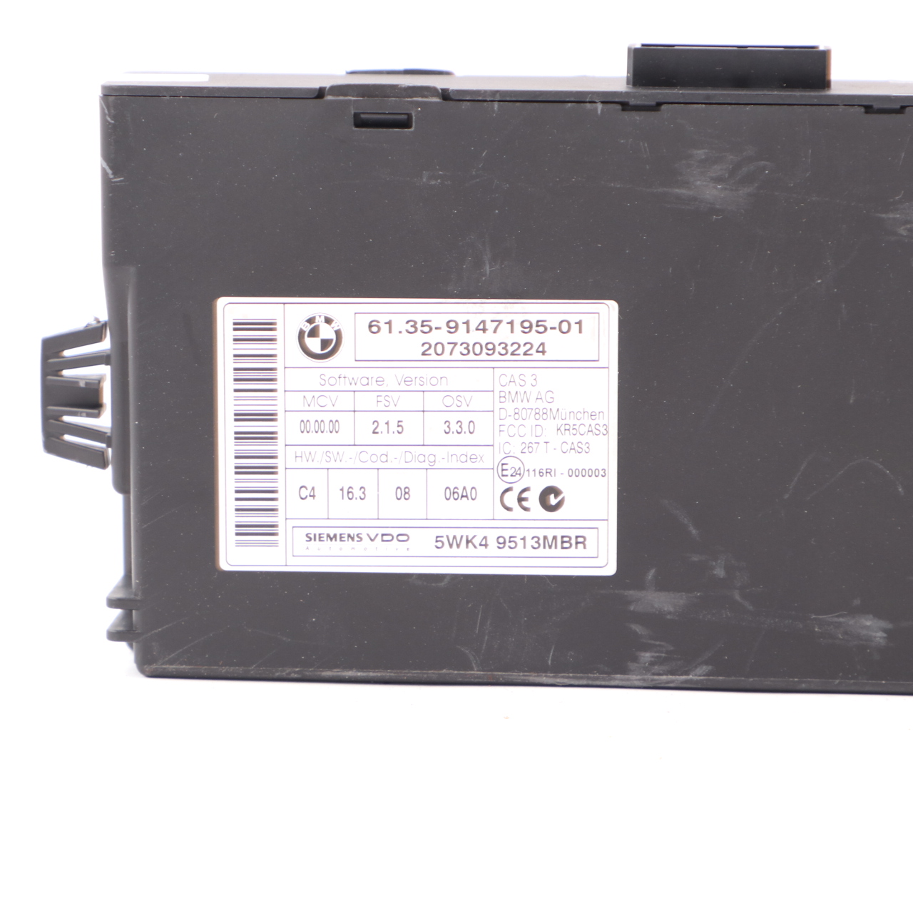 BMW E81 E87 LCI 116i 1.6 N43 122HP ECU Kit DME 7599881 CAS3 Schlüssel Handbuch