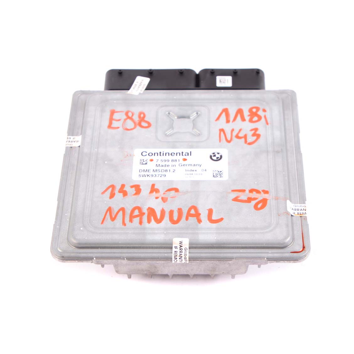 BMW E87 LCI E90 118i 318i Benziner N43 143PS ECU Steuergerät DME 7599881 Manual