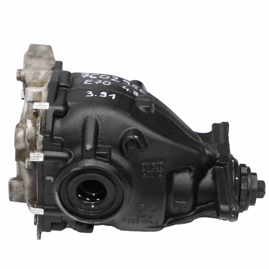 BMW X5 E70 4.8i N62N Rear Differential Diff 3,91 Ratio 7602986 WARRANTY