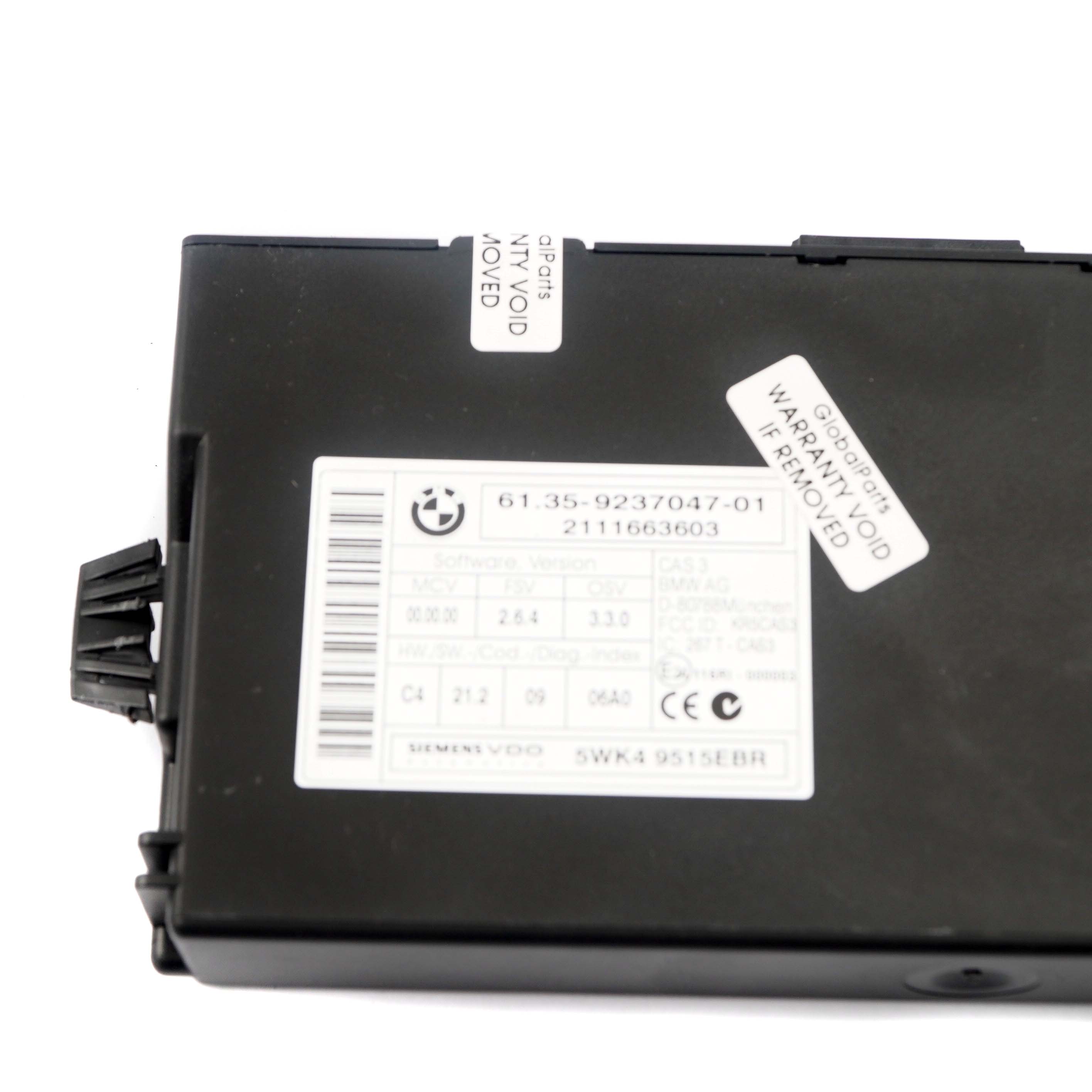 BMW E87 LCI E90 N43 118i 318i 143PS ECU Steuergerät DME 7621178 CAS3 Schlüssel