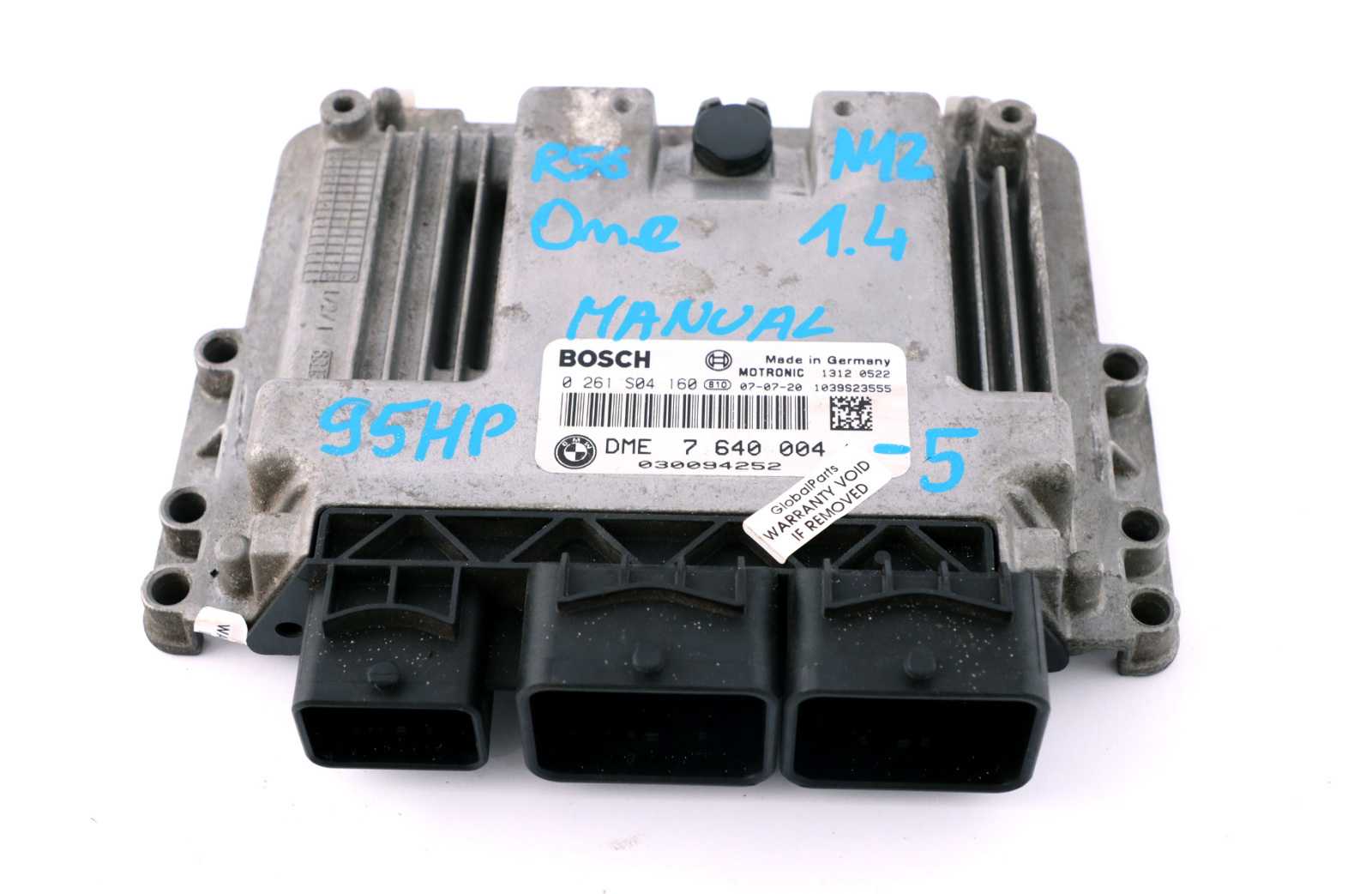 BMW Mini One R55 R56 N12 1.4 Benzin Grundsteuergerät DME Schlüssel 7640004