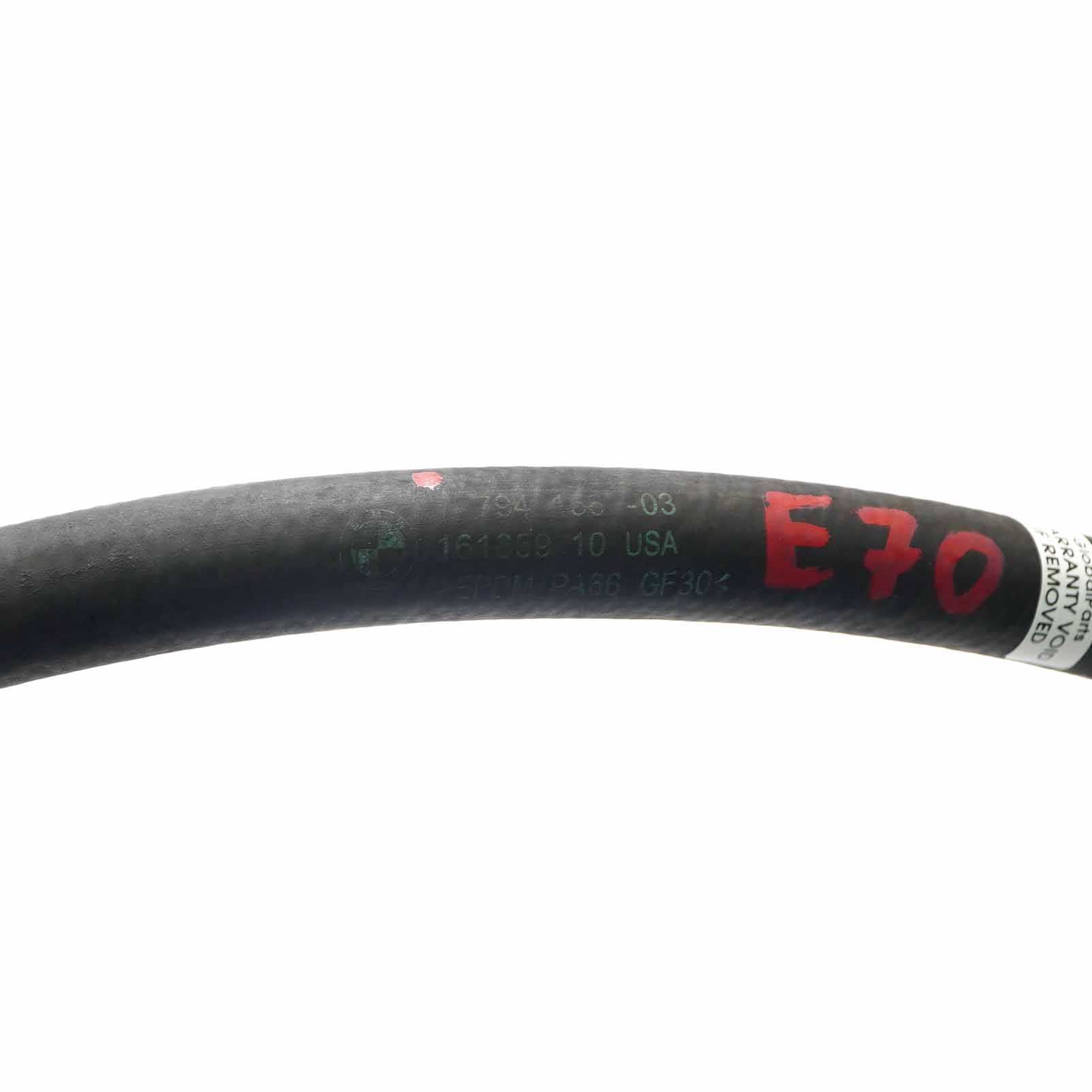 BMW X5 Series E70 Engine Pipe Coolant Hose Radiator 7794156