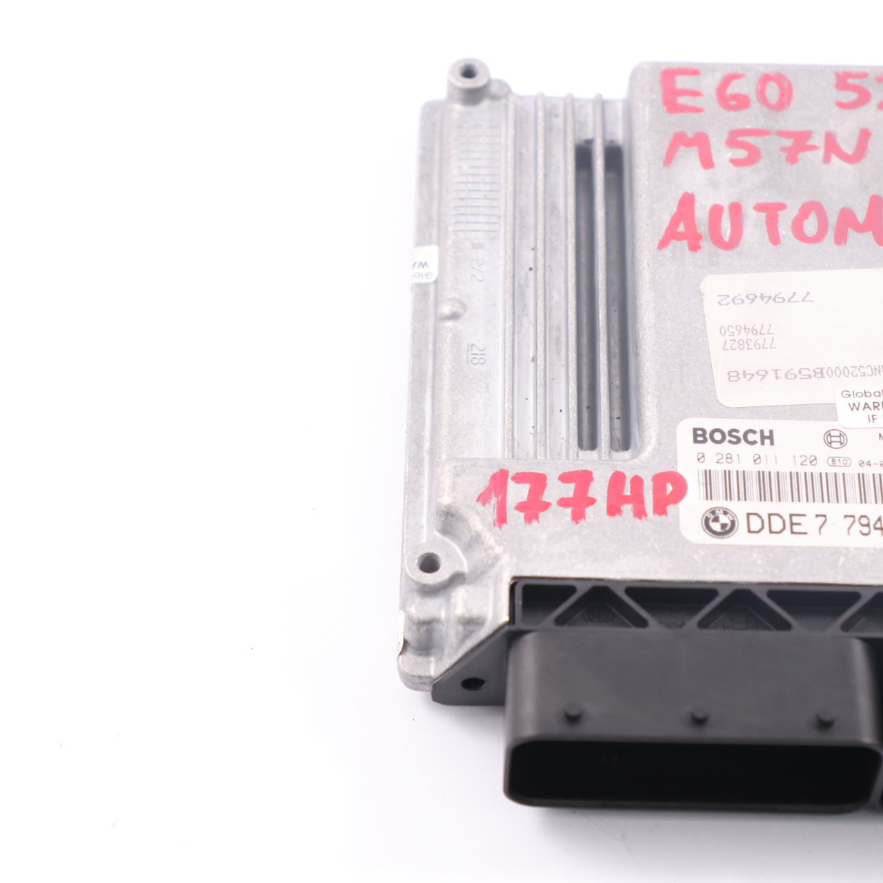 BMW E60 E61 525d Diesel M57N 177HP ECU Kit DDE CAS2 Schlüssel 7794650