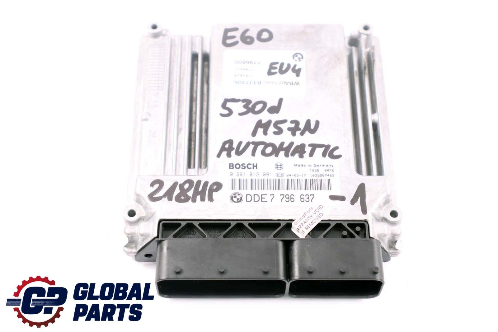 BMW E60 E61 530d M57N 218PS ECU Kit DDE 7796637 Steuergerät + CAS2 Automatik