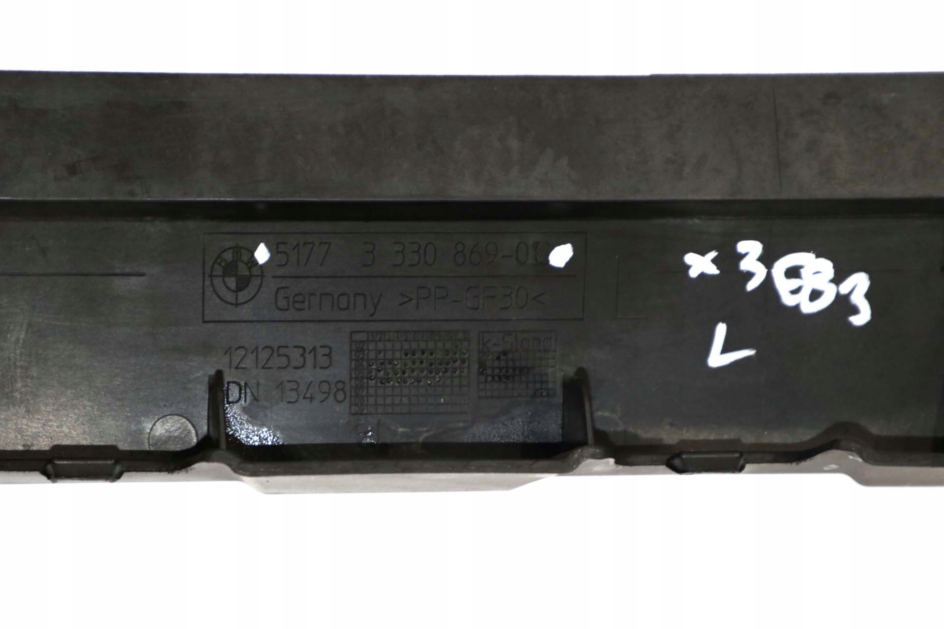 BMW X3 Series E83 Left N/S Door Sill Chassis Cover Shield Reinforcement  3330869