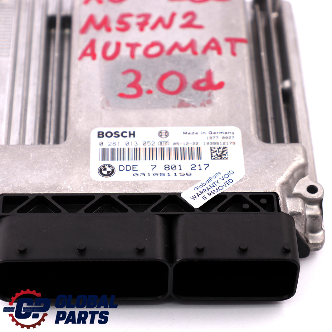 BMW X3 Series E83 3.0d M57N2 218PS ECU DME Steuergerät 7801217 Automatikgetrieb