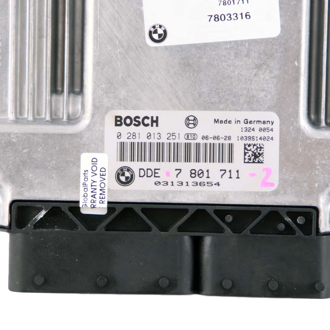 BMW E60 E87 E90 120d 320d 520d Steuergerät DME 7801711 CAS2 Schlüssel