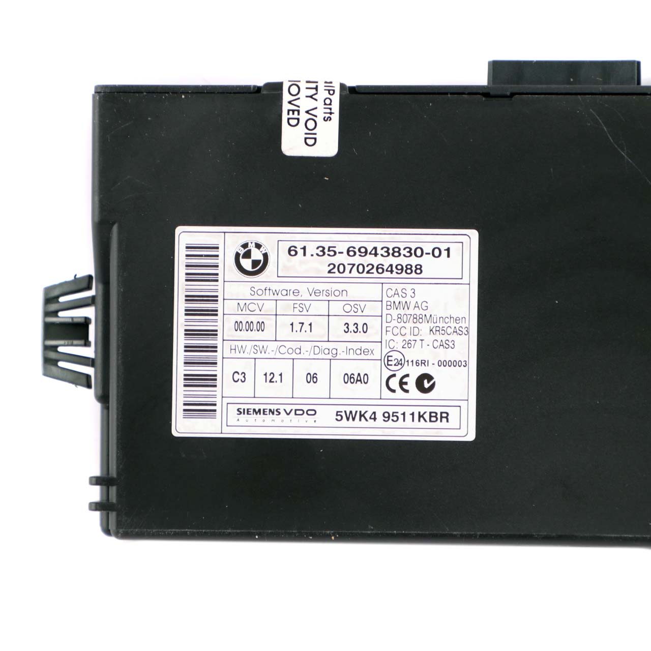 BMW E60 E90 330d 530d M57N2 ECU Motor KIT DDE 7803369 CAS3 Schlüssel