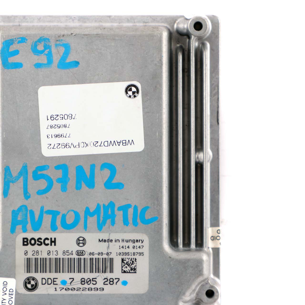 BMW E60 E90 X5 E70 3.0sd 335d 535d M57N2 Motor ECU DDE 7805287 Automatik