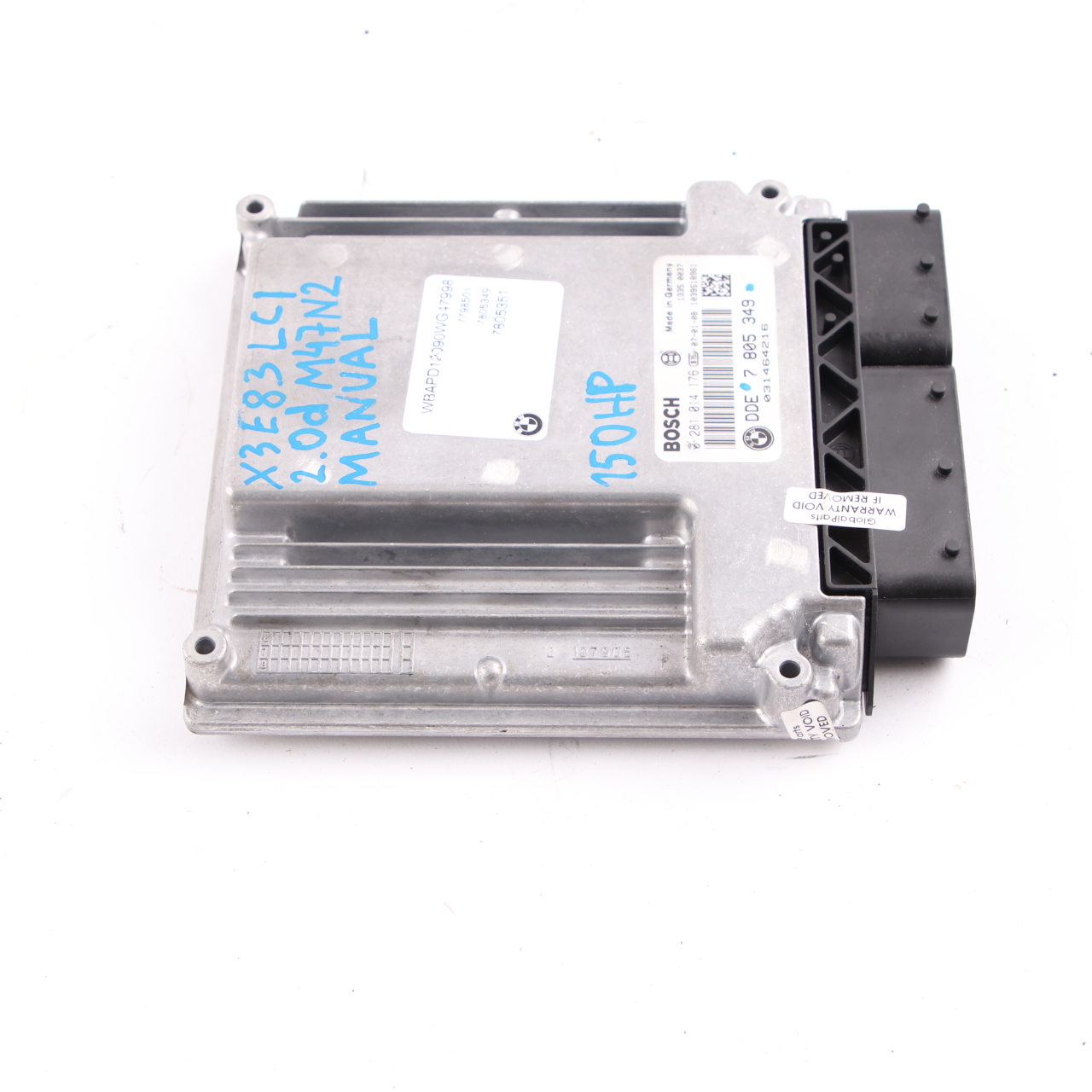 BMW X3 E83 LCI M47N2 2.0d 150HP ECU Kit DDE 7805349 Schaltgetriebe