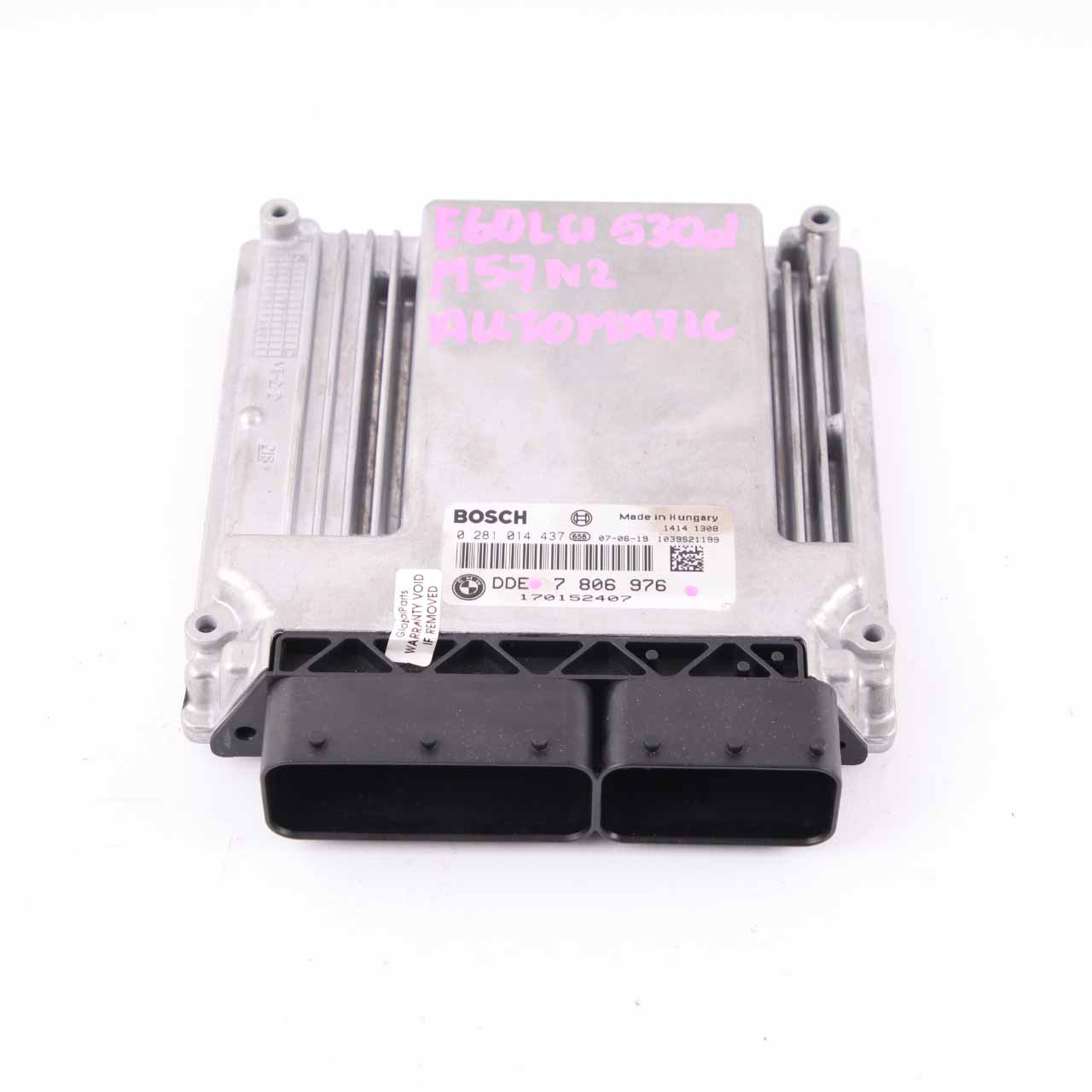 BMW E60 LCI E90 330d 530d M57N2 235PS Motorsteuerung ECU DDE 7806976 Automatik