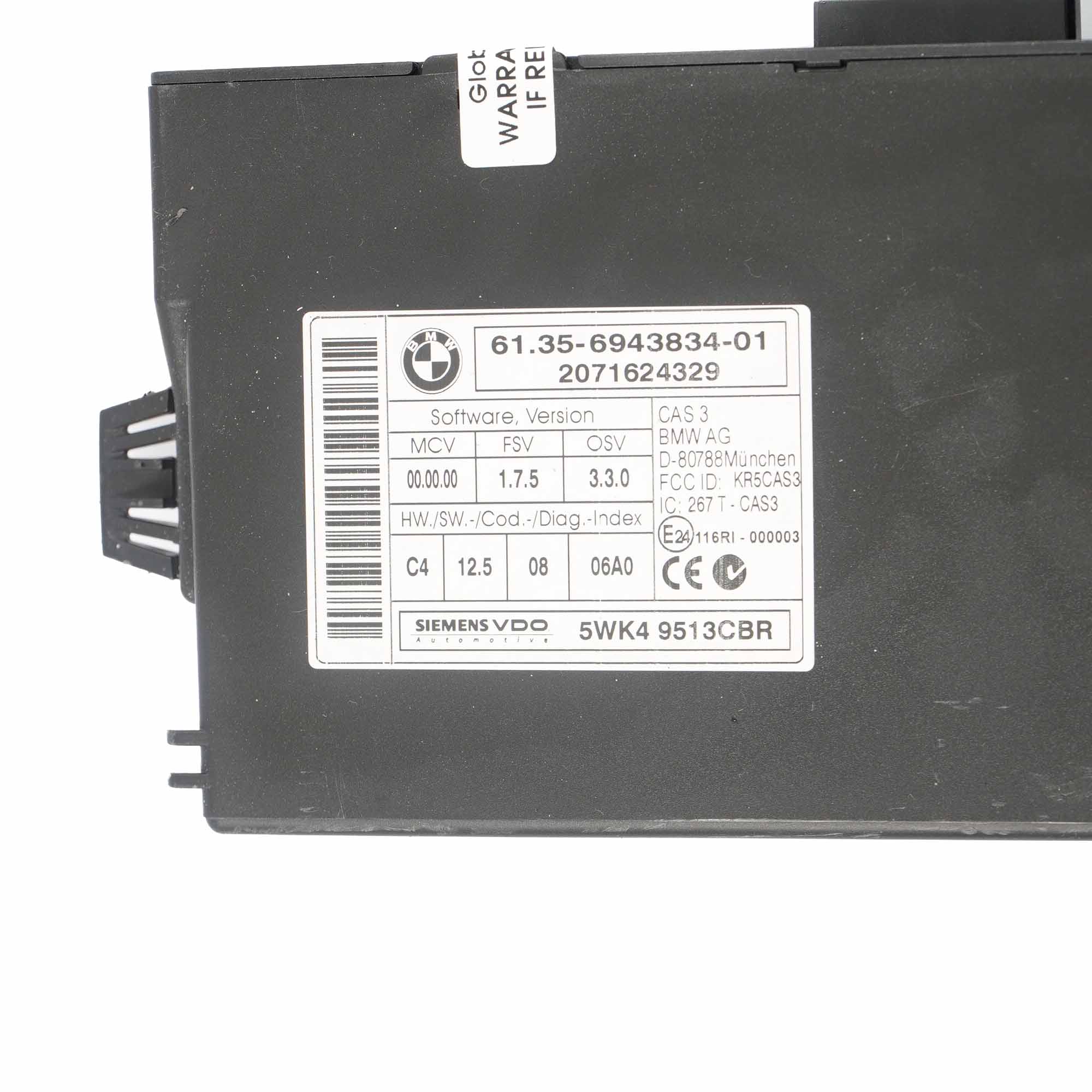 BMW E60 LCI E90 E91 325d 525d Motor M57N2 ECU Steuergerät DDE 7806987 + CAS3