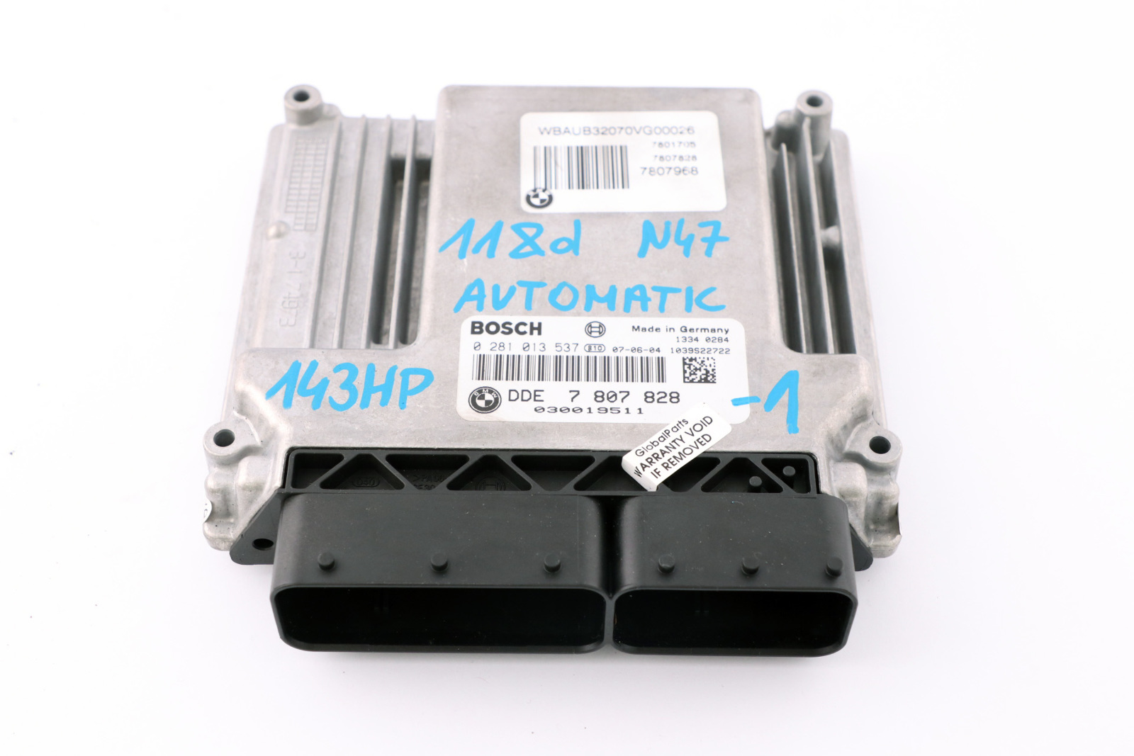 BMW E87 LCI E90 118d 318d N47 Diesel ECU DDE CAS3 Schlüssel Automatik Getriebe