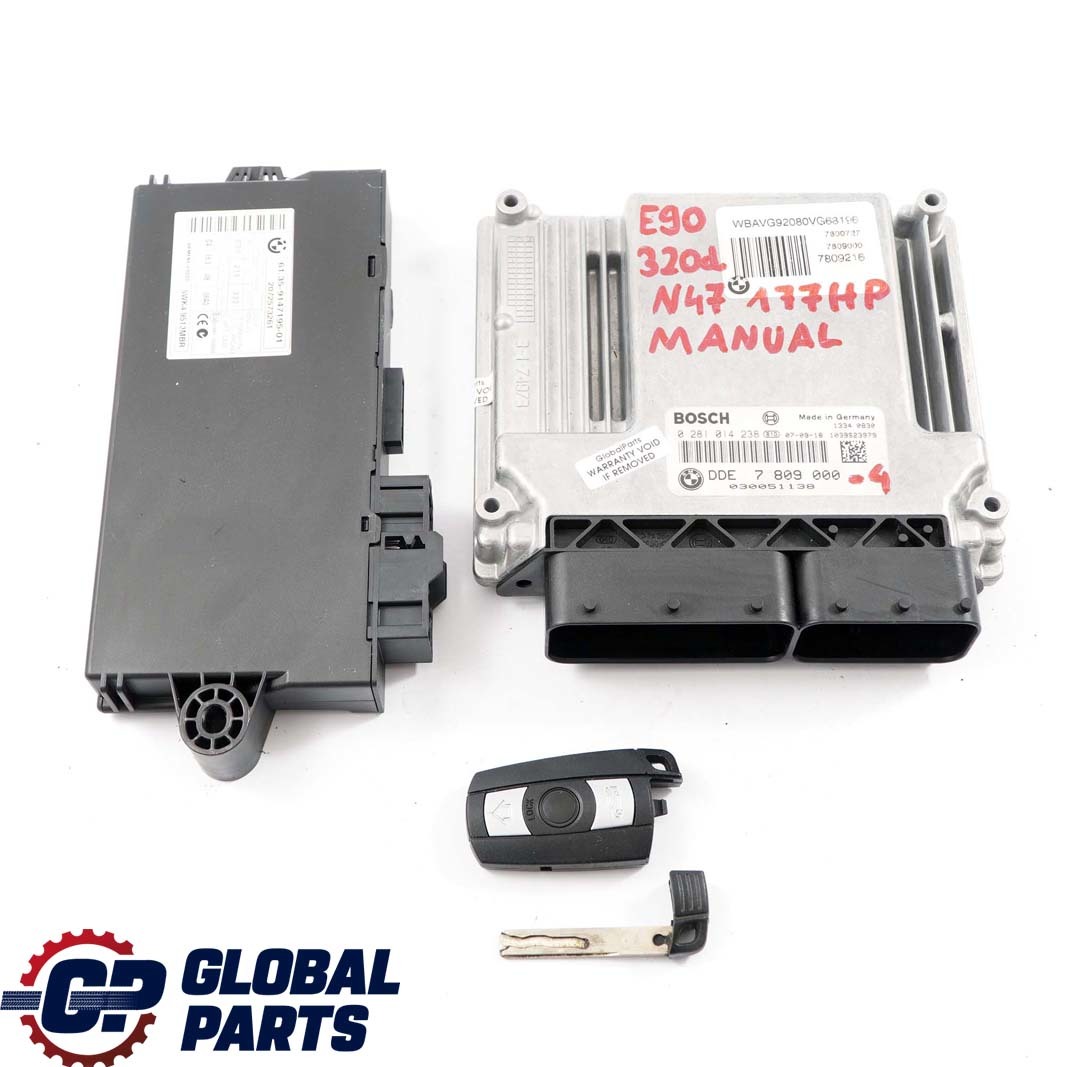 BMW E60 E87 E90 120d 320d 520d N47 177PS ECU Kit Steuergerät DDE 7809000 + CAS