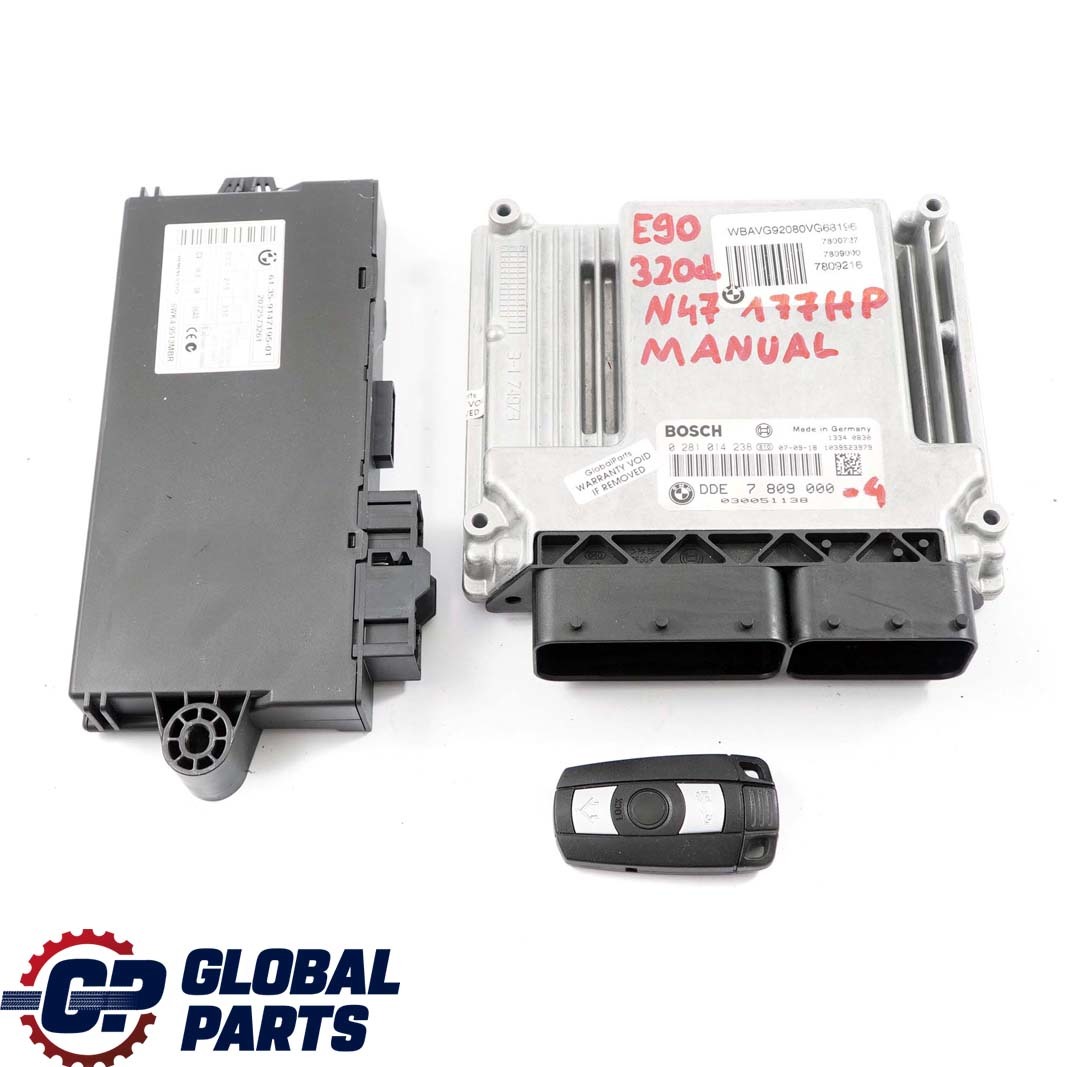 BMW E60 E87 E90 120d 320d 520d N47 177PS ECU Kit Steuergerät DDE 7809000 + CAS