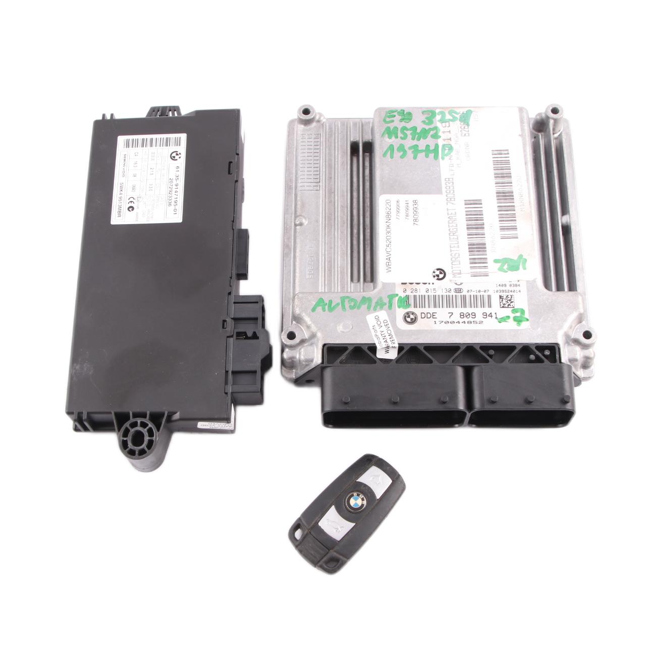 BMW E60 E90 M57N2 325d 525d 197HP ECU Kit DME CAS3 Schlüssel 7809941 Automatik