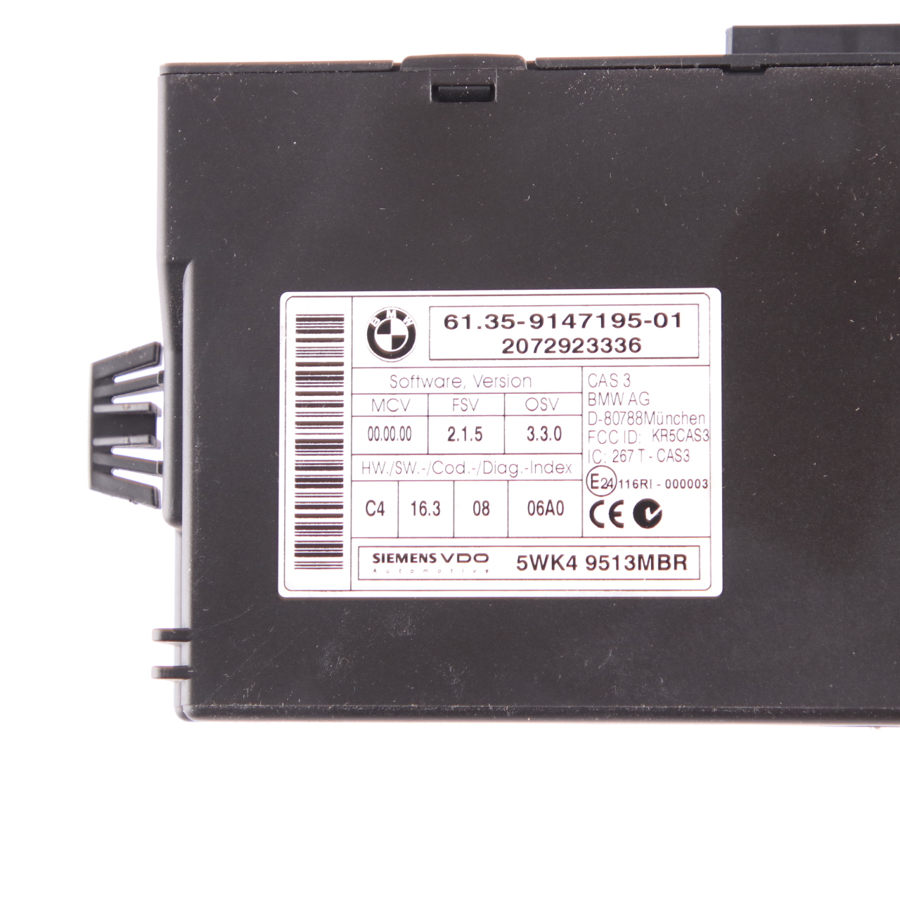 BMW E60 E90 M57N2 325d 525d 197HP ECU Kit DME CAS3 Schlüssel 7809941 Automatik