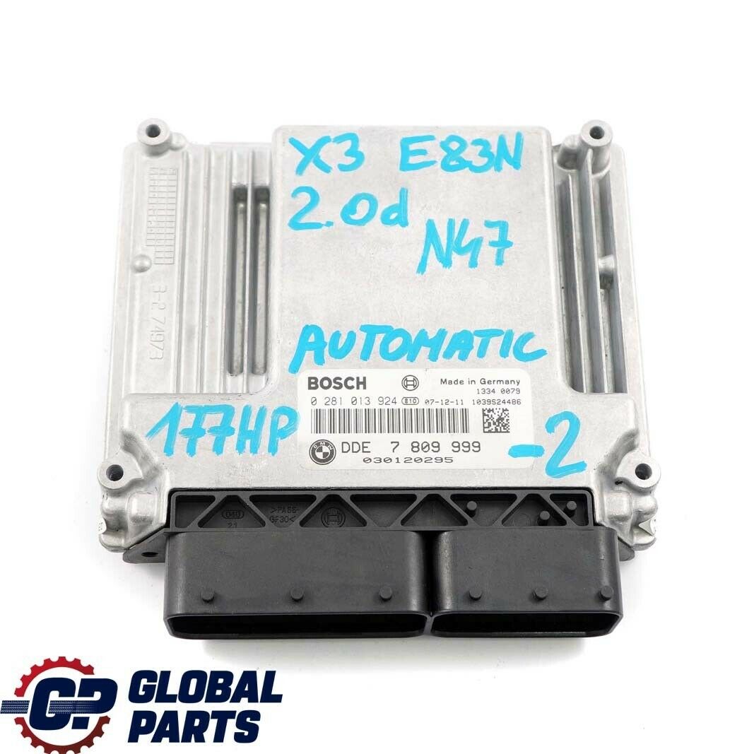 BMW X3 E83 LCI 2.0d N47 Motor ECU Kit DDE 7809999 + EWS IV + Schlüssel Automat