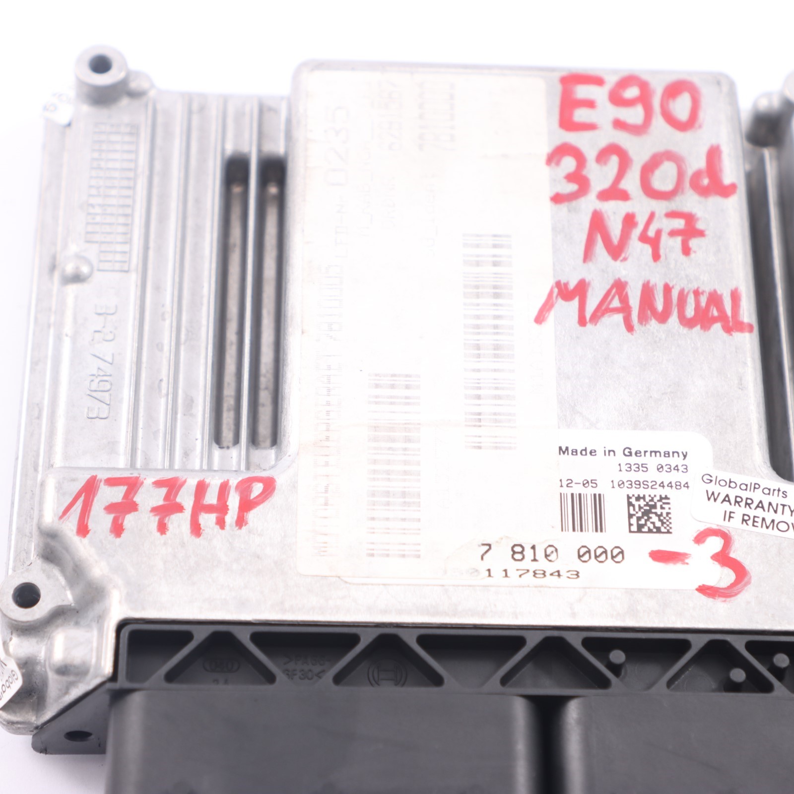 BMW E81 E87 LCI E90 E91 120d 320d Diesel N47 ECU Kit DDE 7810000 CAS3 Schlüssel