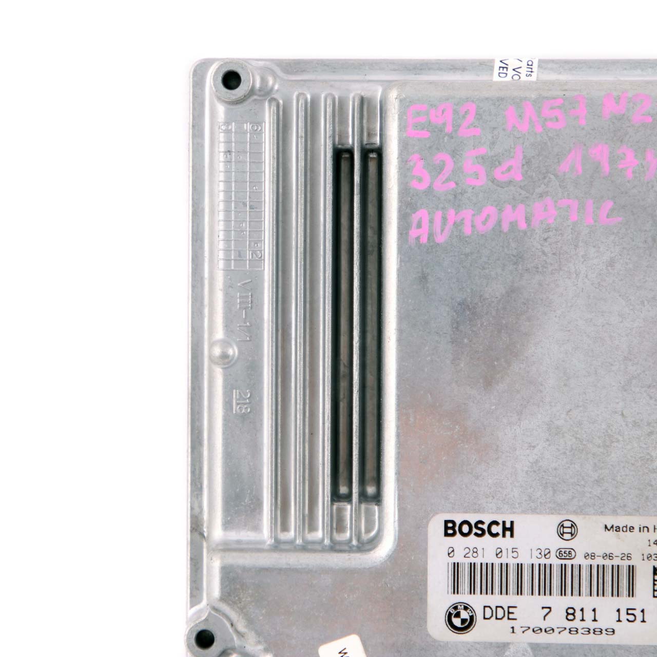 BMW E60 LCI E90 325d 525d M57N2 ECU Motorsteuergerät DDE 7811151 Automatik