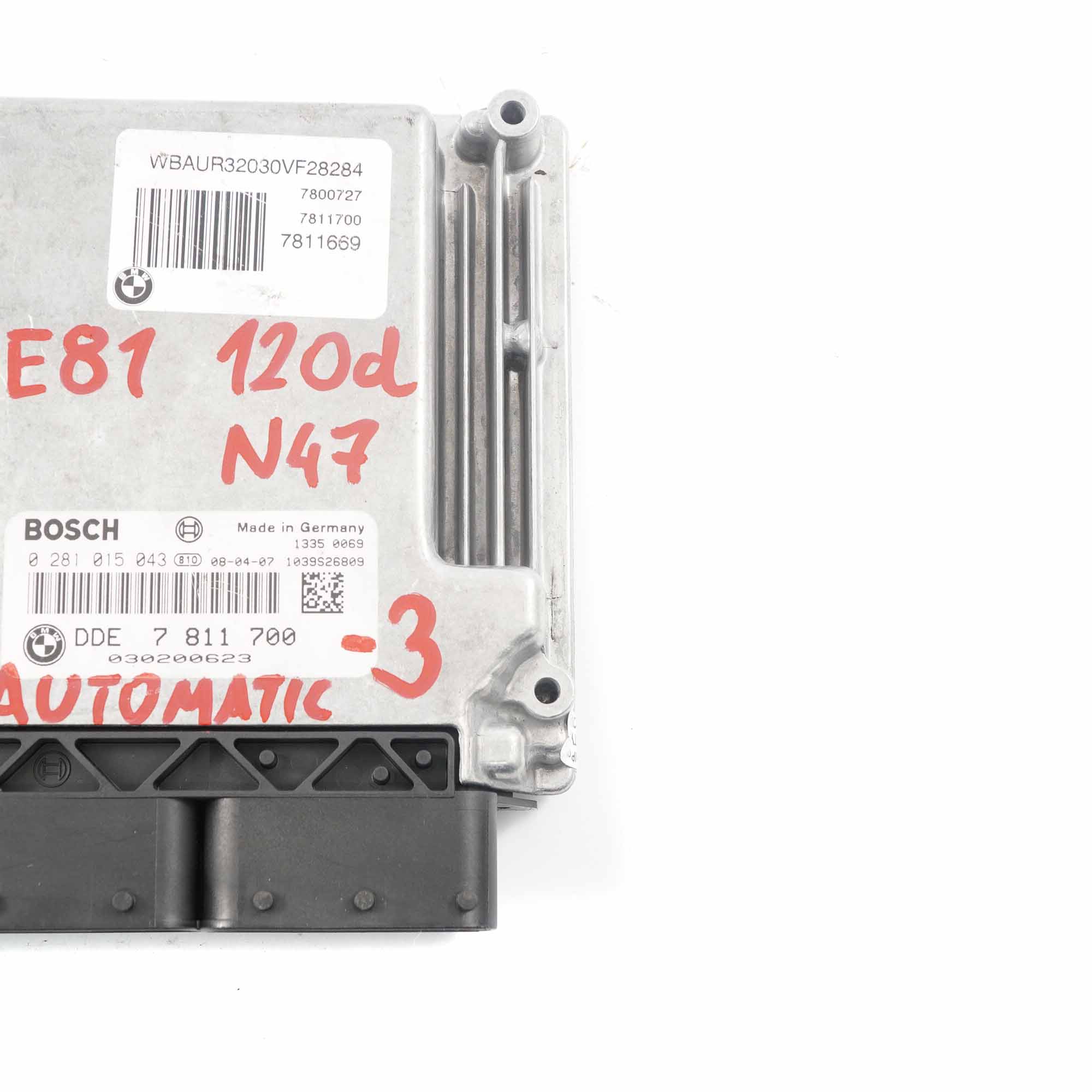 BMW E81 E87 E90 E91 120d 320d N47 177PS Motor Steuergerät ECU DDE 7811700