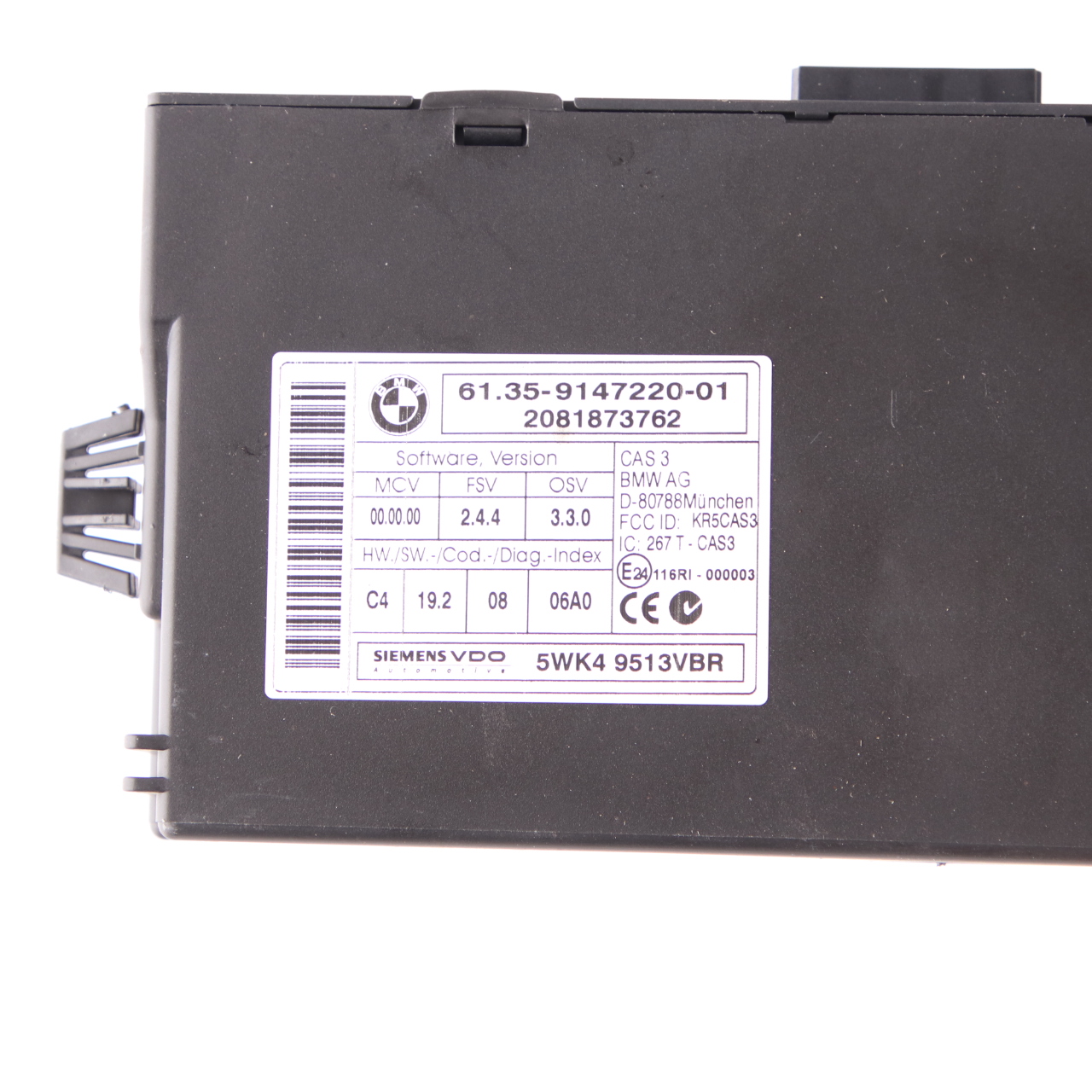 BMW E87 E90 120d 320d 520d N47 177HP ECU KIT DDE 7811700 CAS3 Schlüssel Handbuch