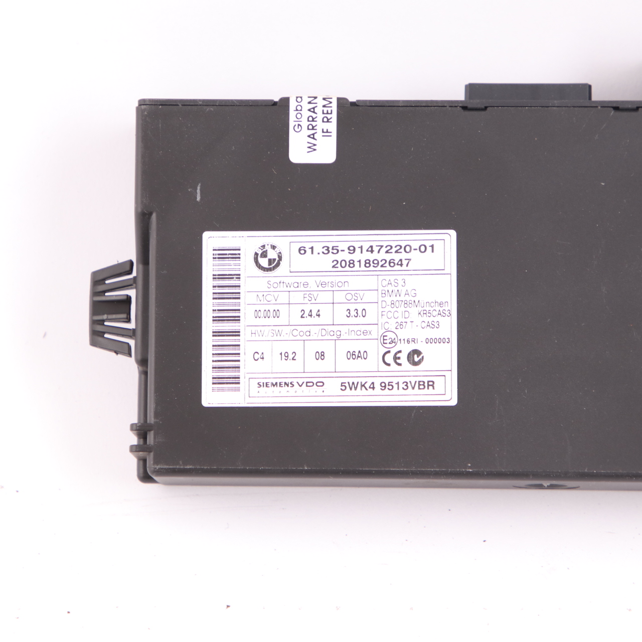 BMW E81 E82 E87 LCI E88 N47S 123d ECU Kit DDE 7811702 CAS3 Key Manual