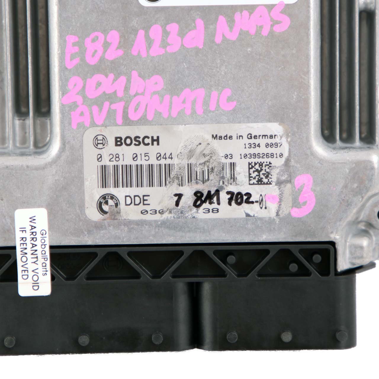 BMW E81 E82 E87 LCI E88 N47S 123d ECU Kit DDE 7811702 CAS3 Schlüssel Automatik