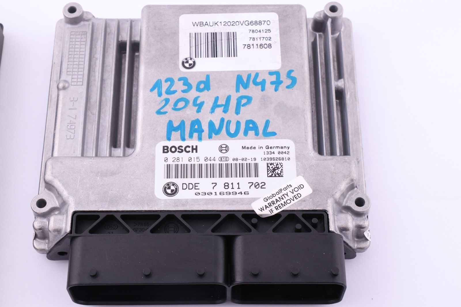 BMW E81 E82 E87 LCI E88 N47S 123d ECU Kit DDE CAS 3 Schlüssel 7811702 Handbuch