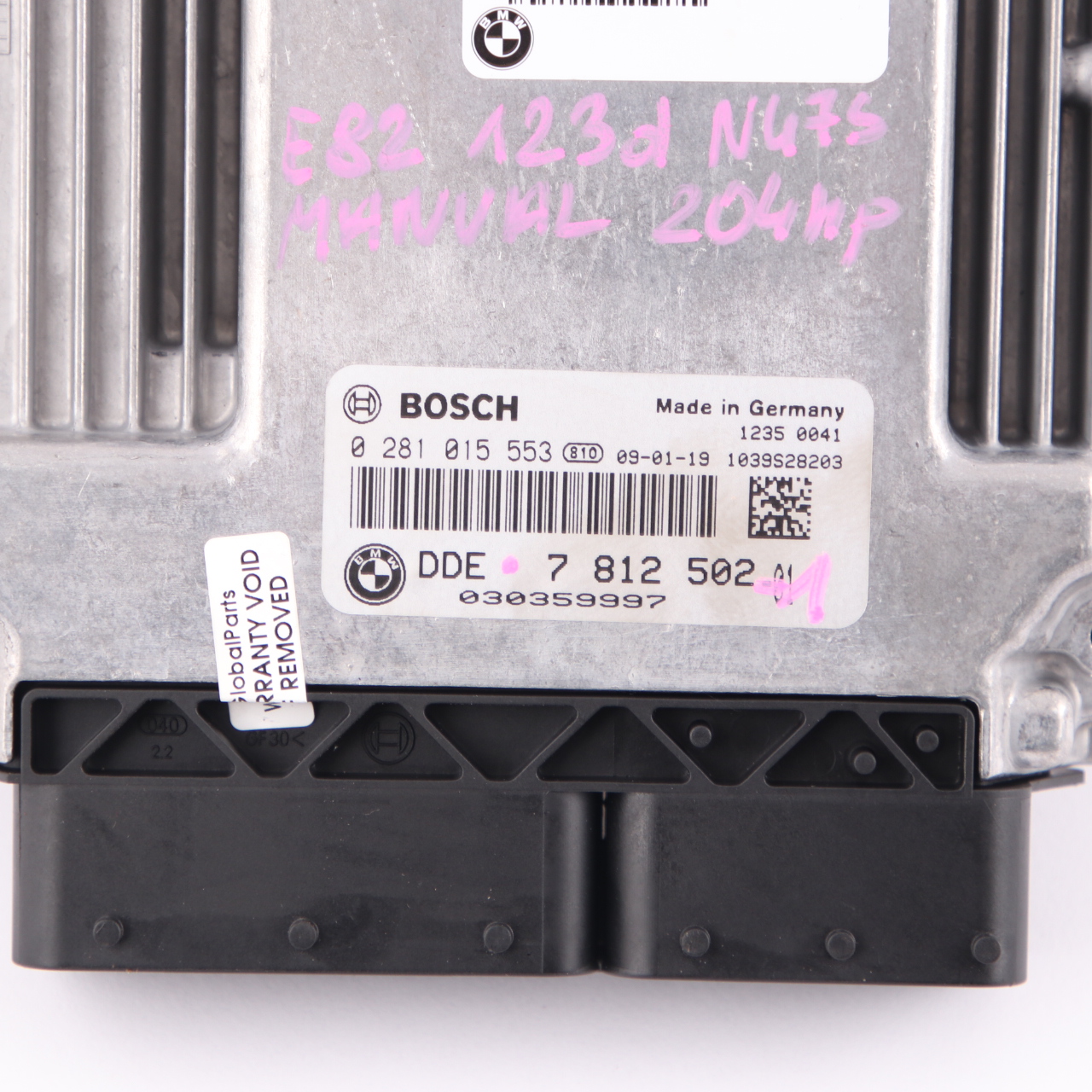 BMW E81 E82 E87 LCI E88 N47S 123d ECU Kit DDE 7812502 CAS3 Schlüssel Handbuch