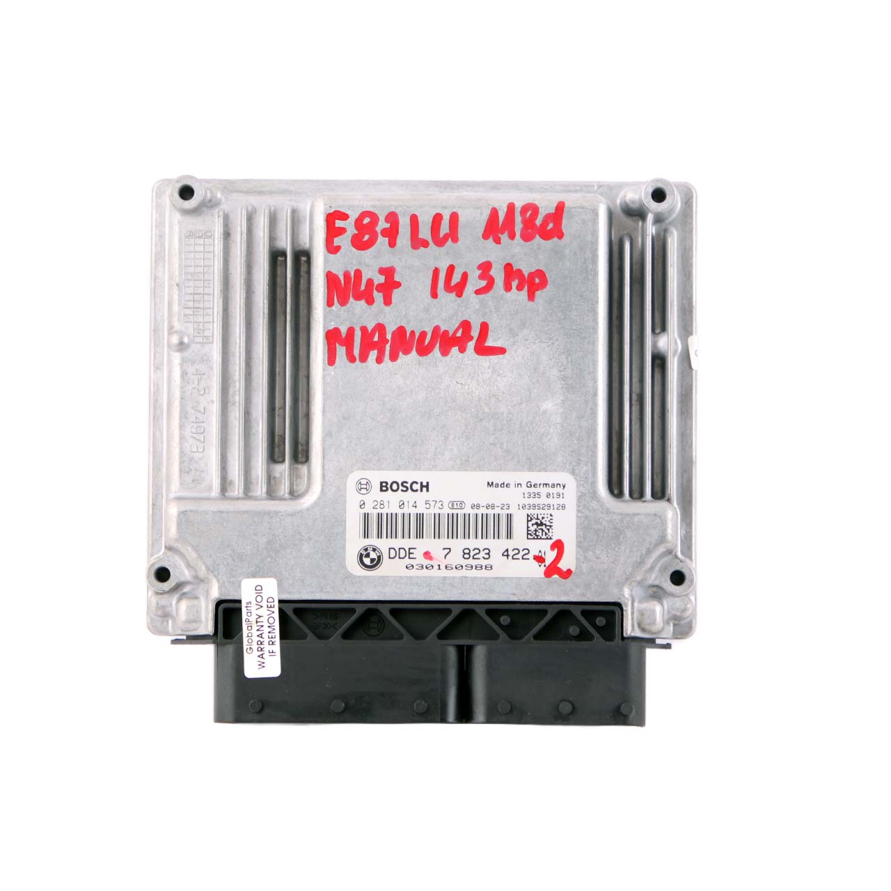 BMW E87 E90 LCI N47 118d 318d Diesel ECU Steuergerät DDE 7823422 CAS3 Schlüssel