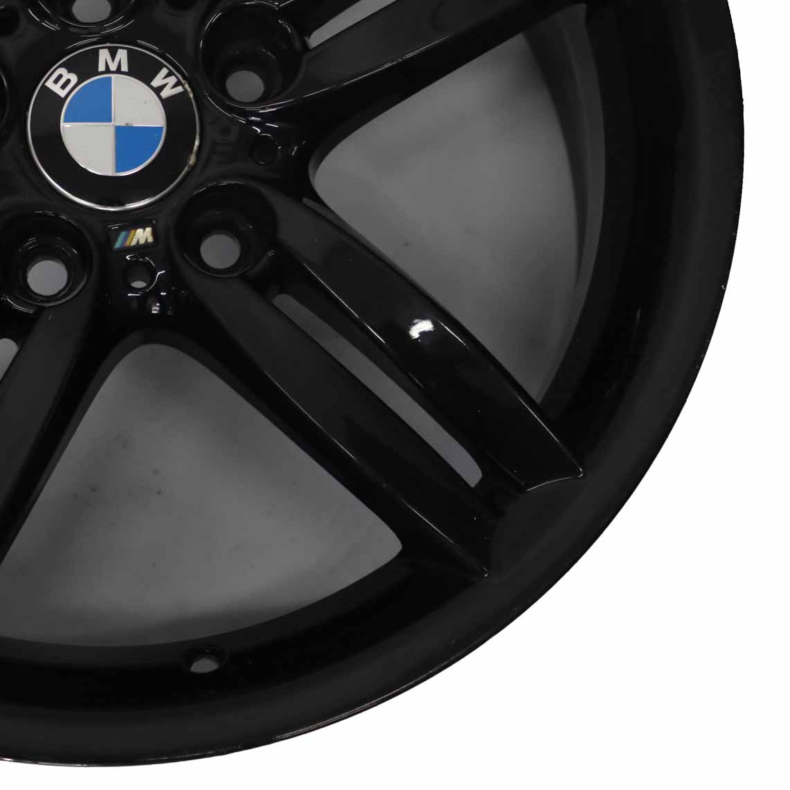 BMW E81 E87 Black Rear Alloy Wheel Rim 18" 8,5J M double Spoke 208 7839305