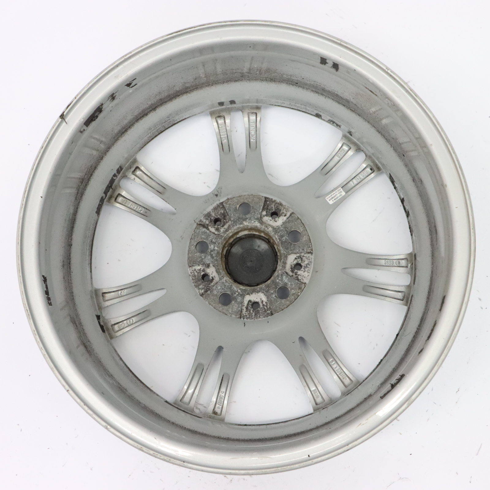 BMW 5 6 F10 F11 F12 Silber Felge Alufelge Rad M Doppelspeiche 350 8J 18" ET:30