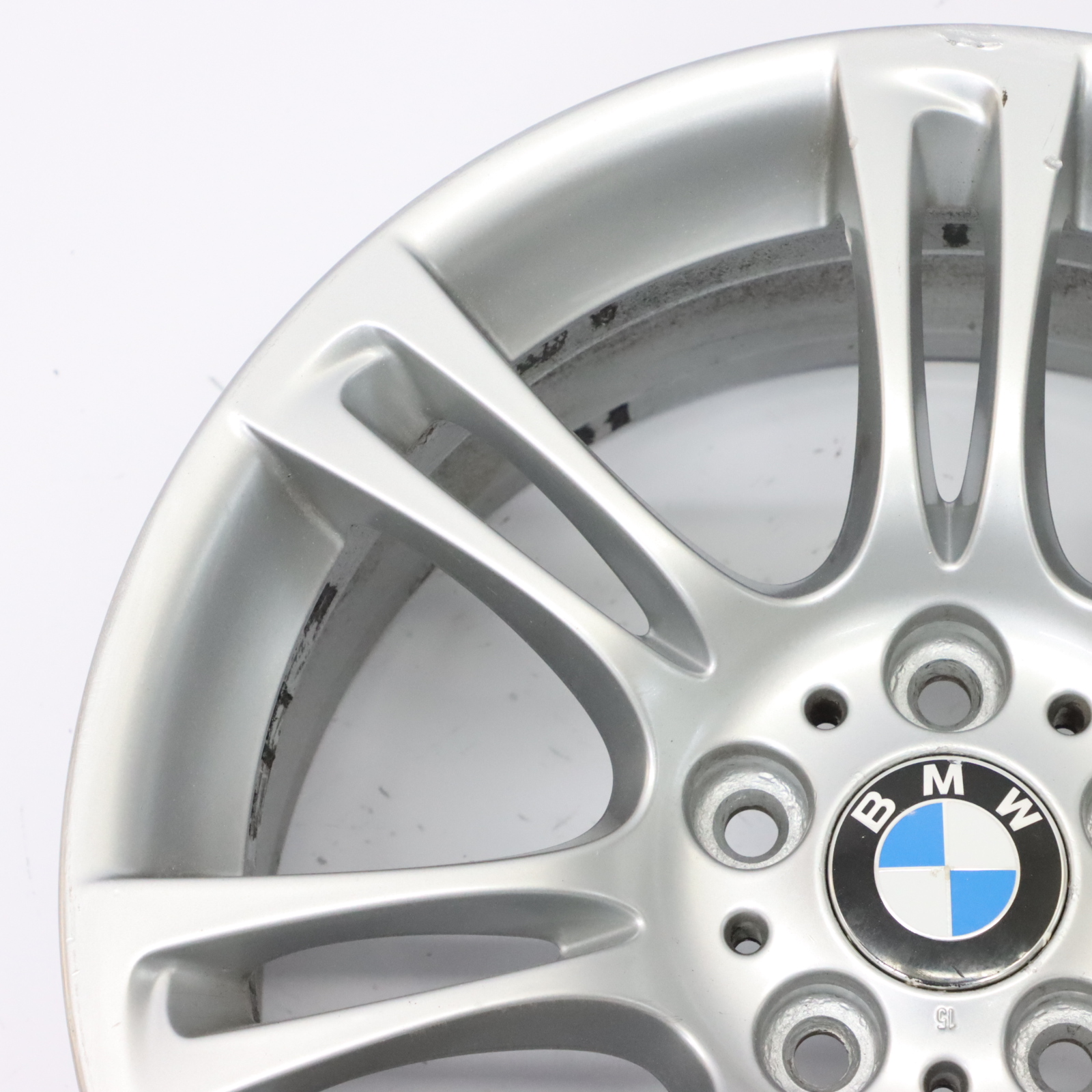 BMW 5 6 F10 F11 F12 Silber Felge Alufelge Rad M Doppelspeiche 350 8J 18" ET:30