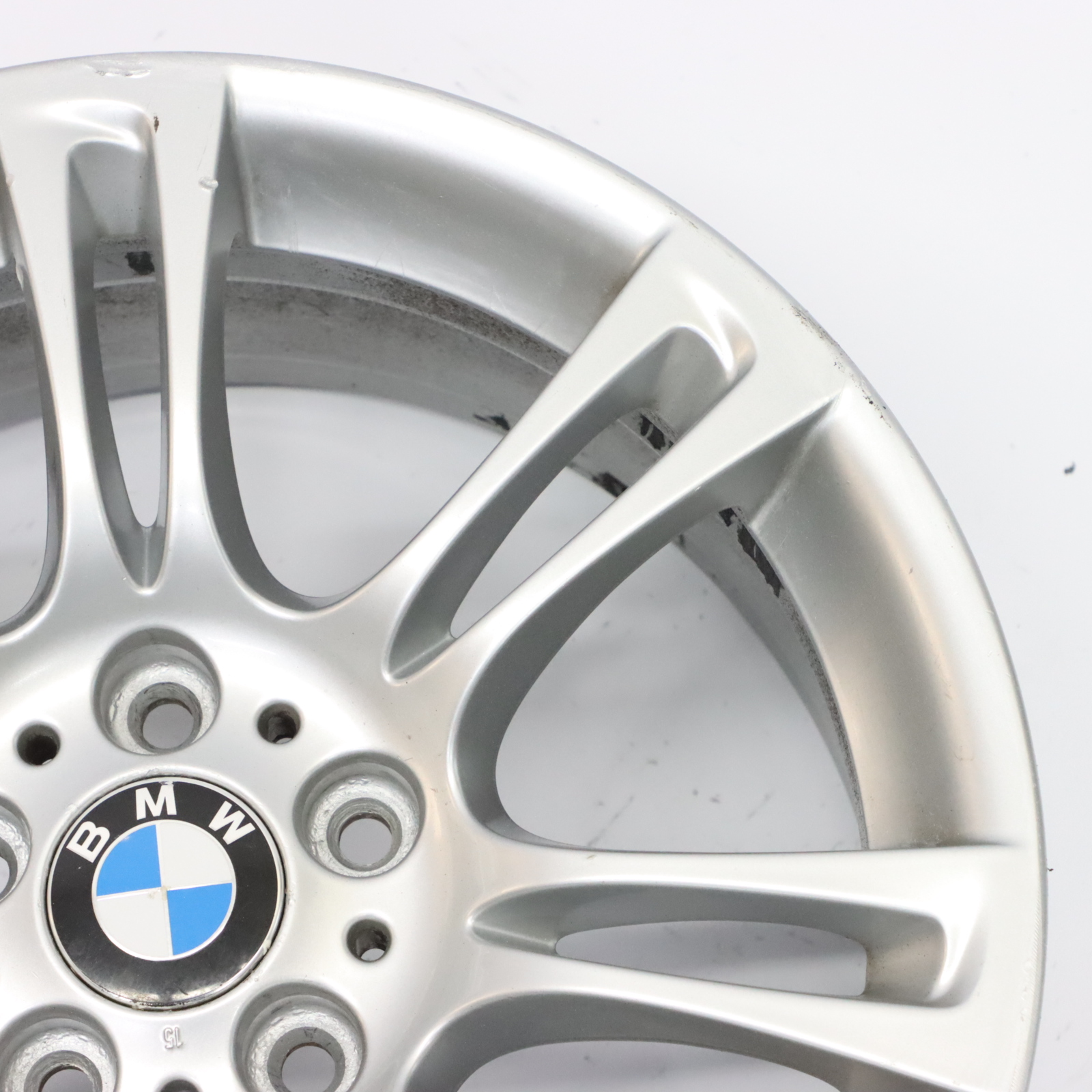 BMW 5 6 F10 F11 F12 Silber Felge Alufelge Rad M Doppelspeiche 350 8J 18" ET:30