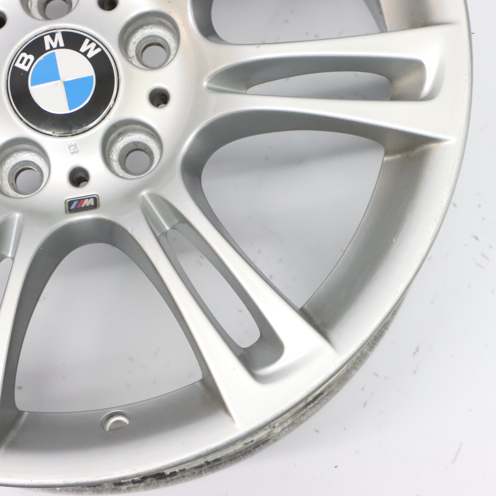 BMW 5 6 F10 F11 F12 Silber Felge Alufelge Rad M Doppelspeiche 350 8J 18" ET:30